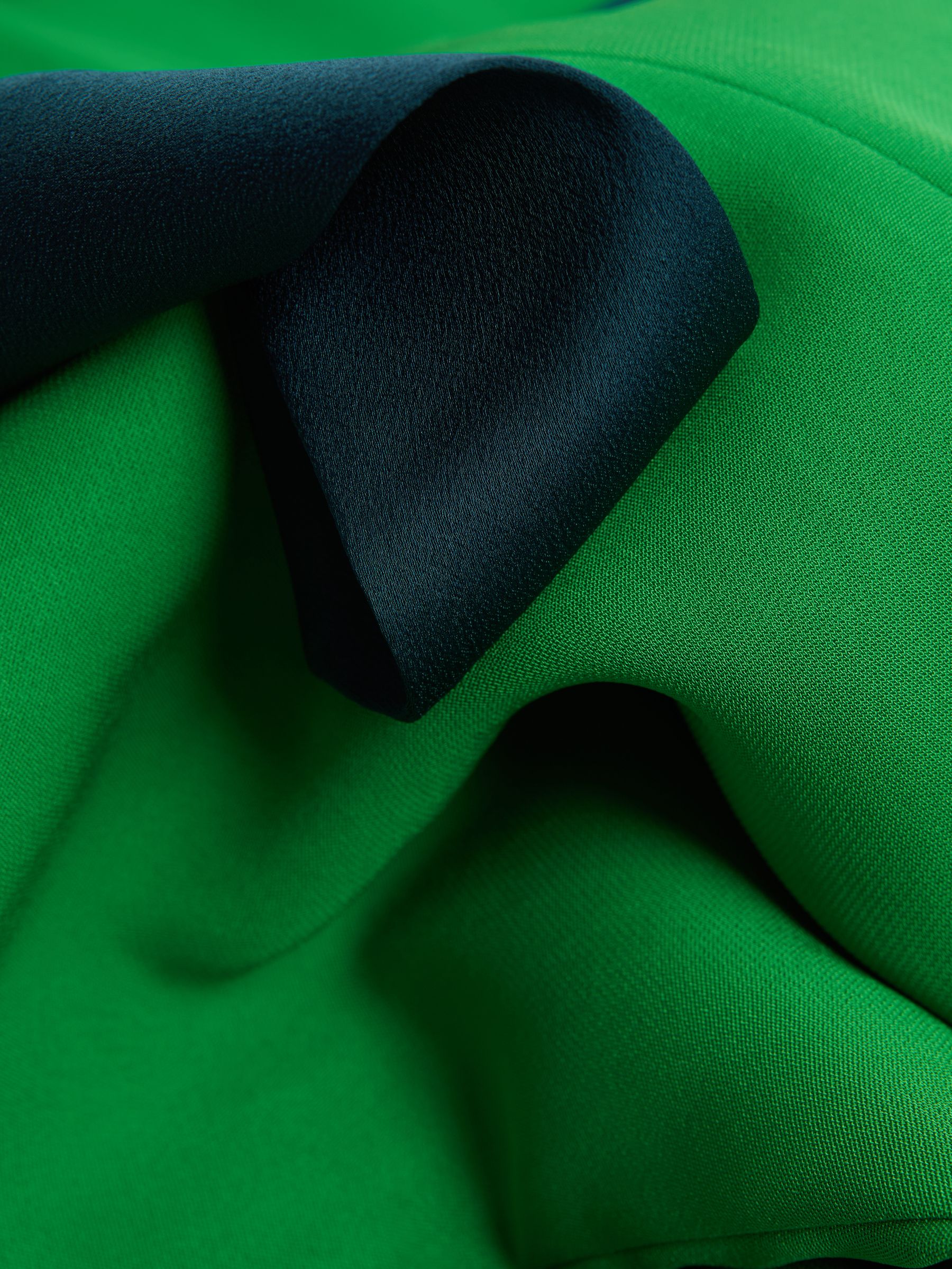 Florere Tie Neck Midi Dress in Bright Green - Image 6 of 6