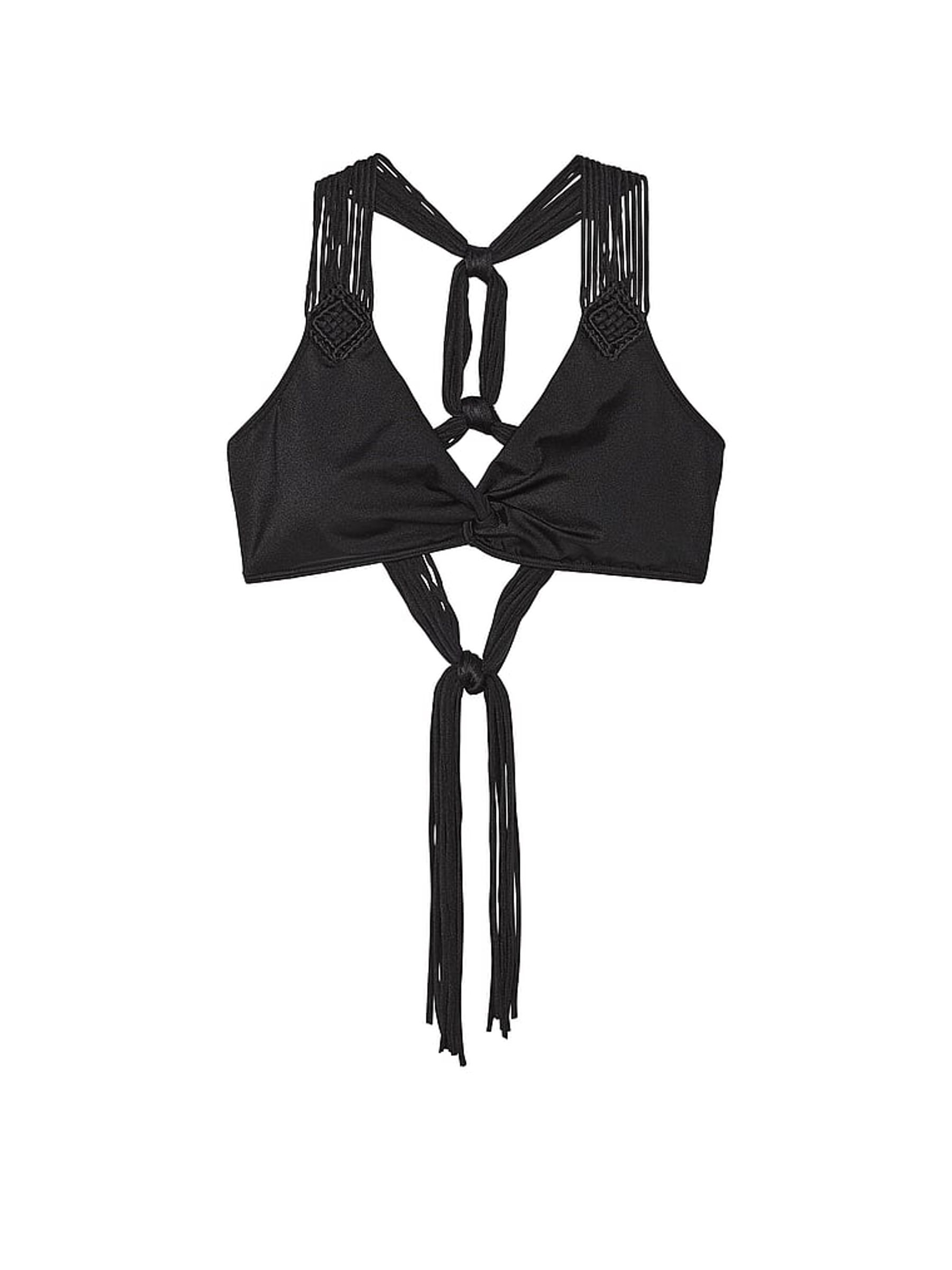 Nero Black Cross Over Archive Macrame Swim Bikini Top - Image 3 of 4