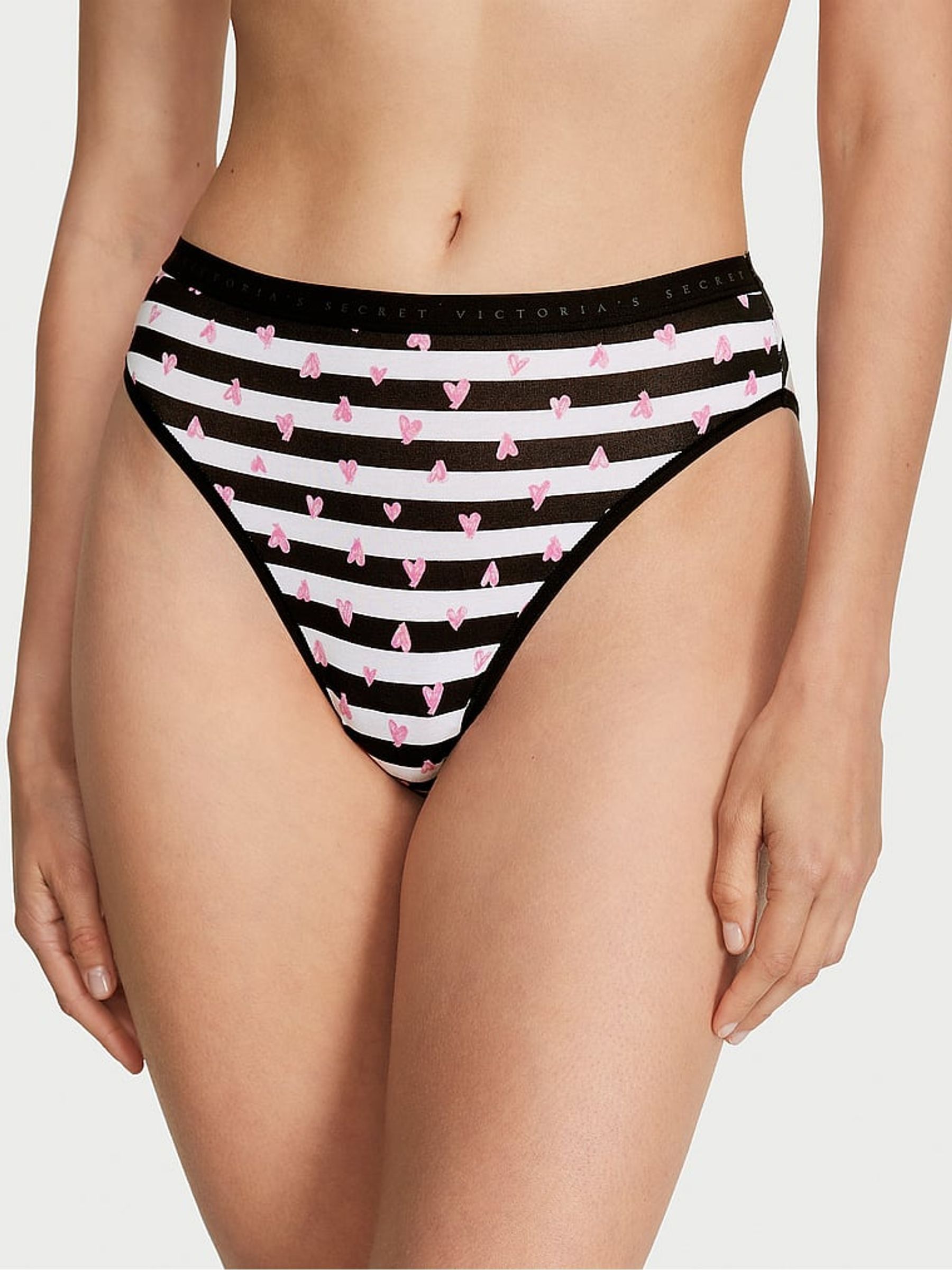 White/Grey/Pink/Black Bikini 5 Pack Knickers - Image 2 of 4