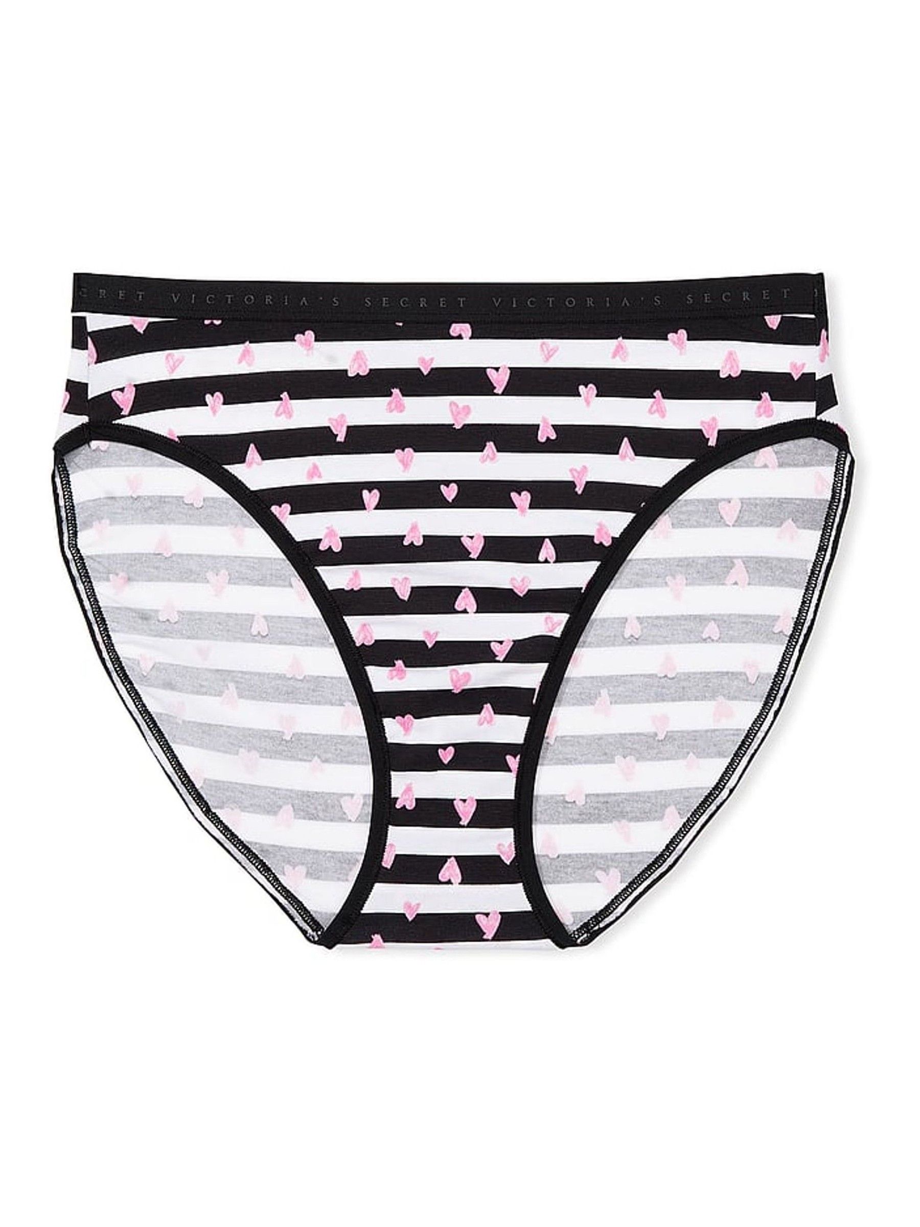 White/Grey/Pink/Black Bikini 5 Pack Knickers - Image 4 of 4