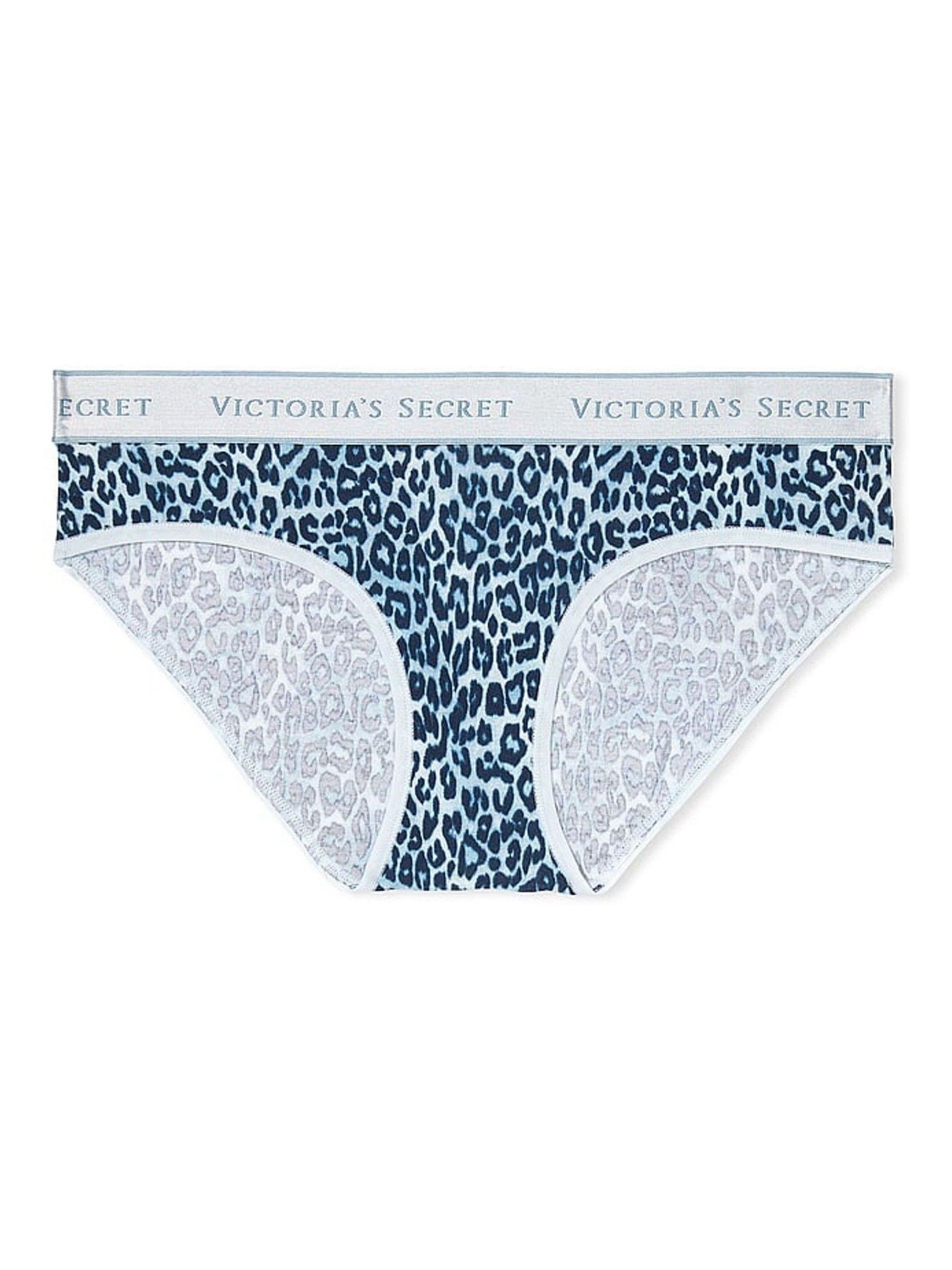 Leopard/Blue/Purple/Pink Hipster Logo 5 Pack Knickers - Image 2 of 4