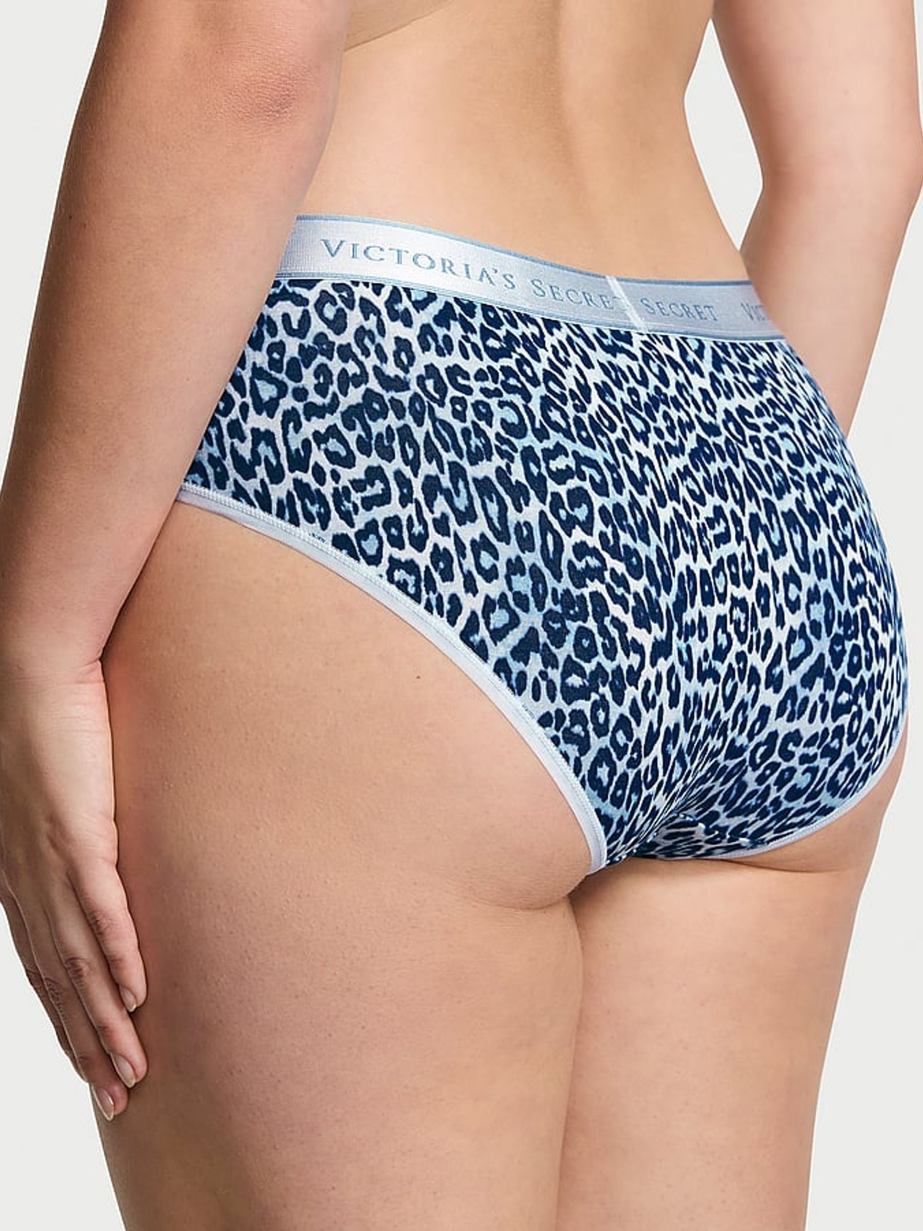Leopard/Blue/Purple/Pink Hipster Logo 5 Pack Knickers - Image 4 of 4