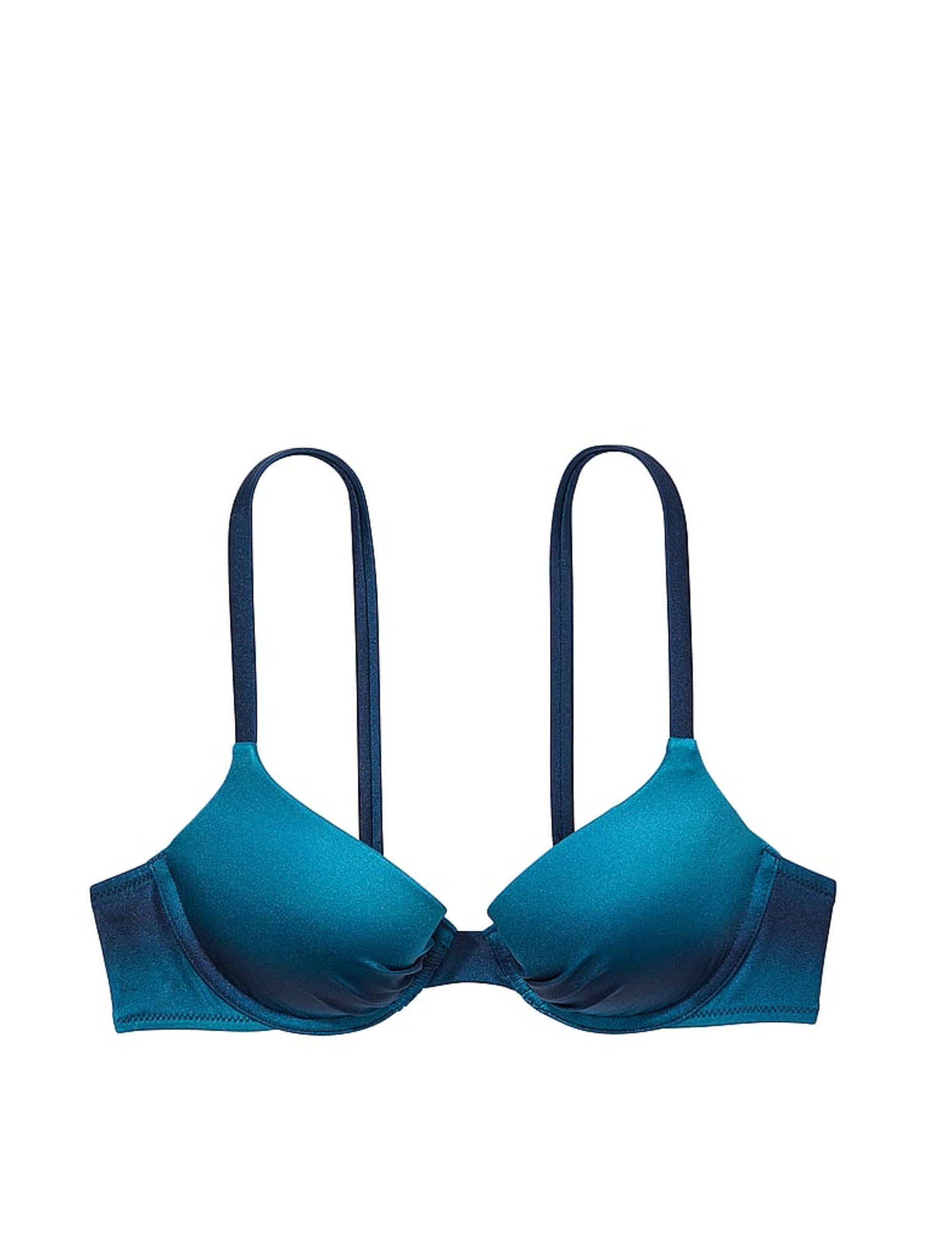 Blue Ombre Push Up Swim Bikini Top - Image 3 of 3