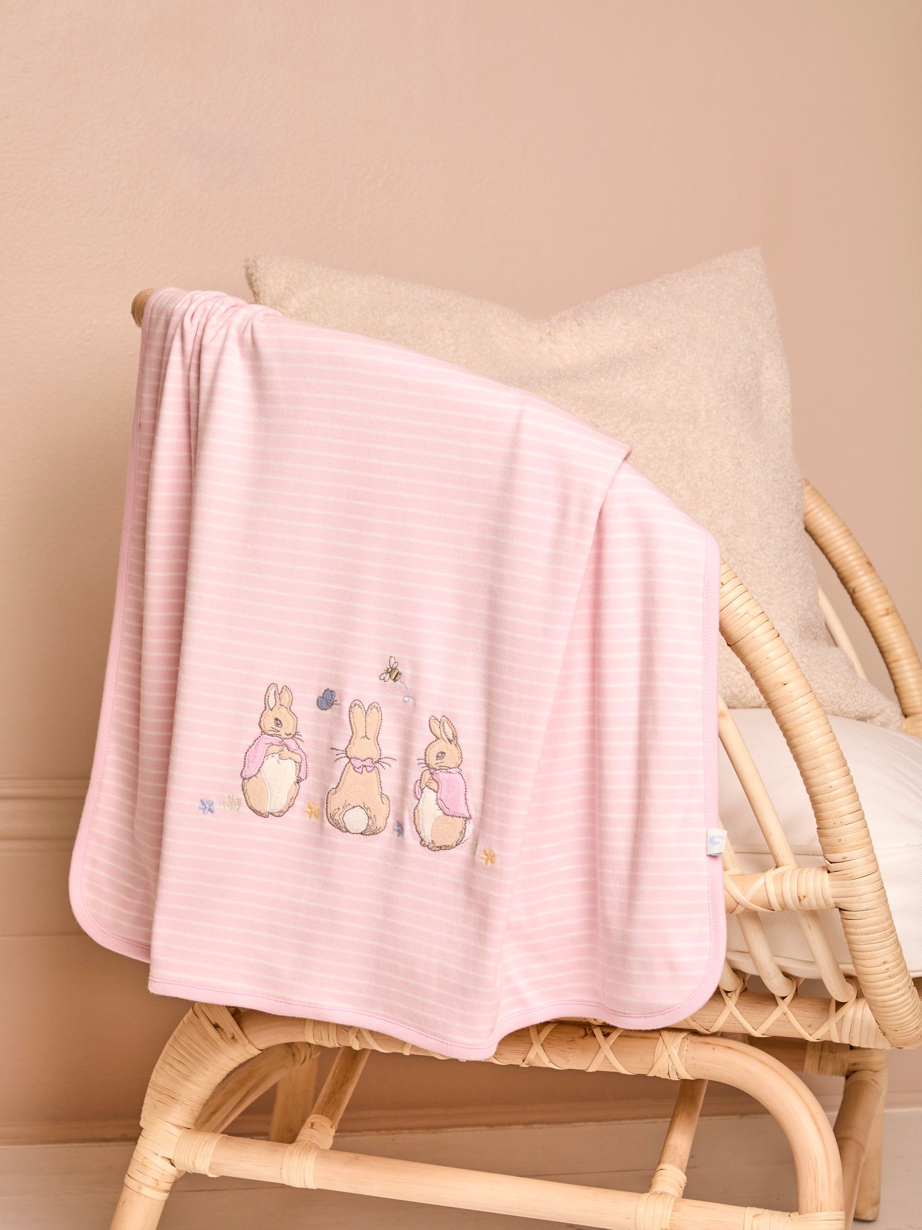 Flopsy Bunny Print Reversible Jersey Shawl - Image 1 of 4