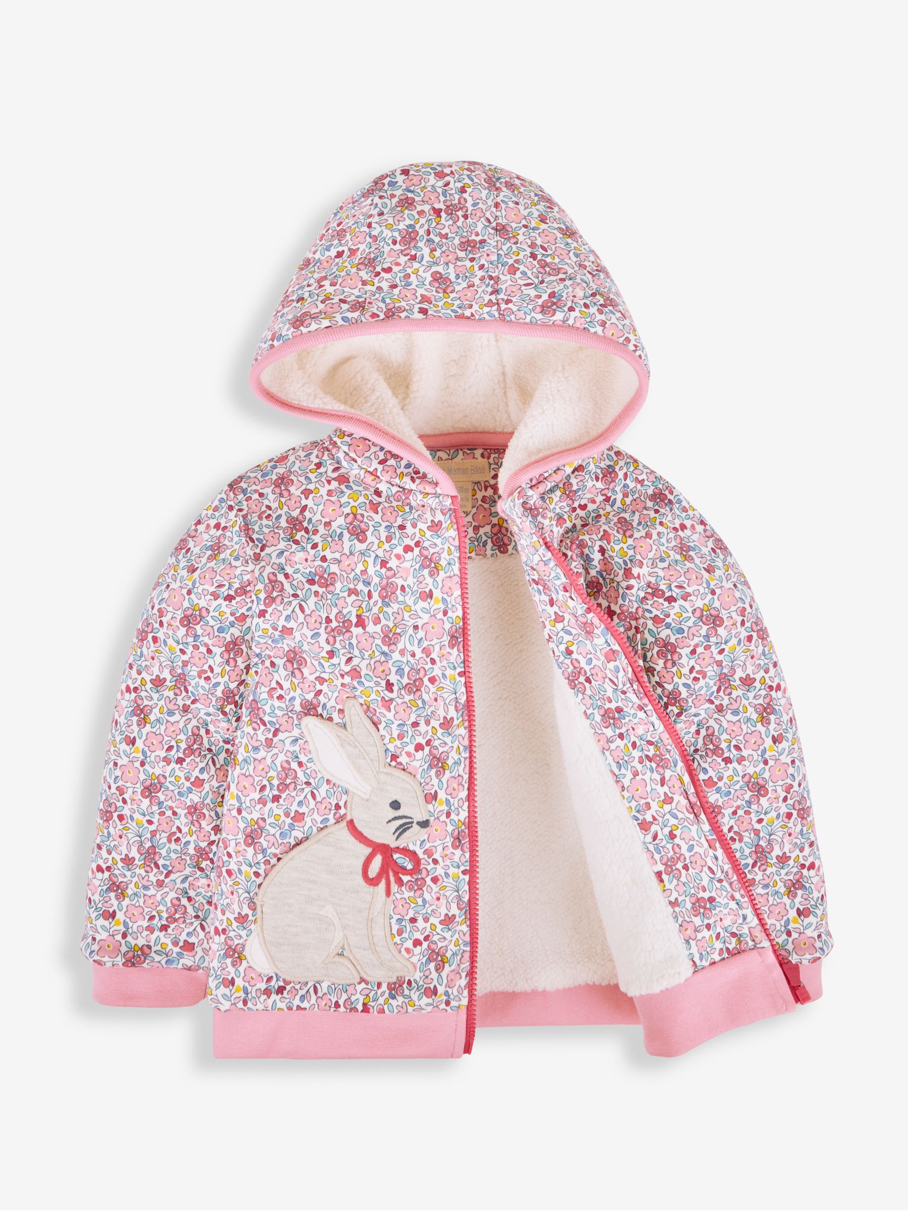 Berry Floral Bunny Cosy Hoodie - Image 2 of 4