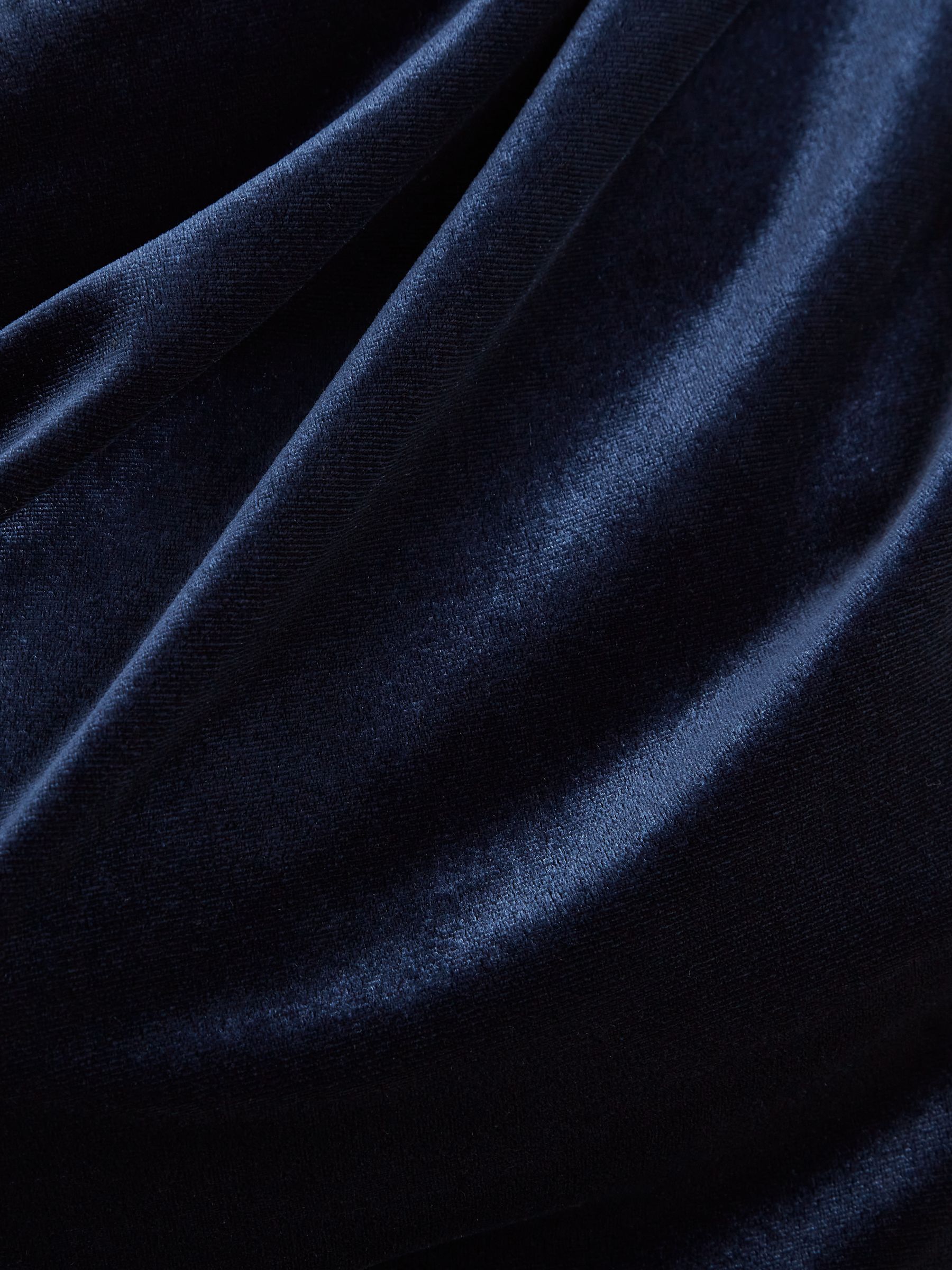 Velvet Off-The-Shoulder Top in Navy - Image 7 of 7