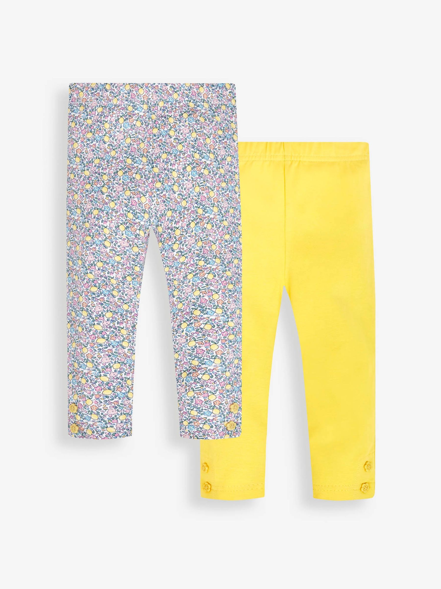 Lemon Ditsy 2-Pack Ditsy Print & Yellow Leggings - Image 1 of 5