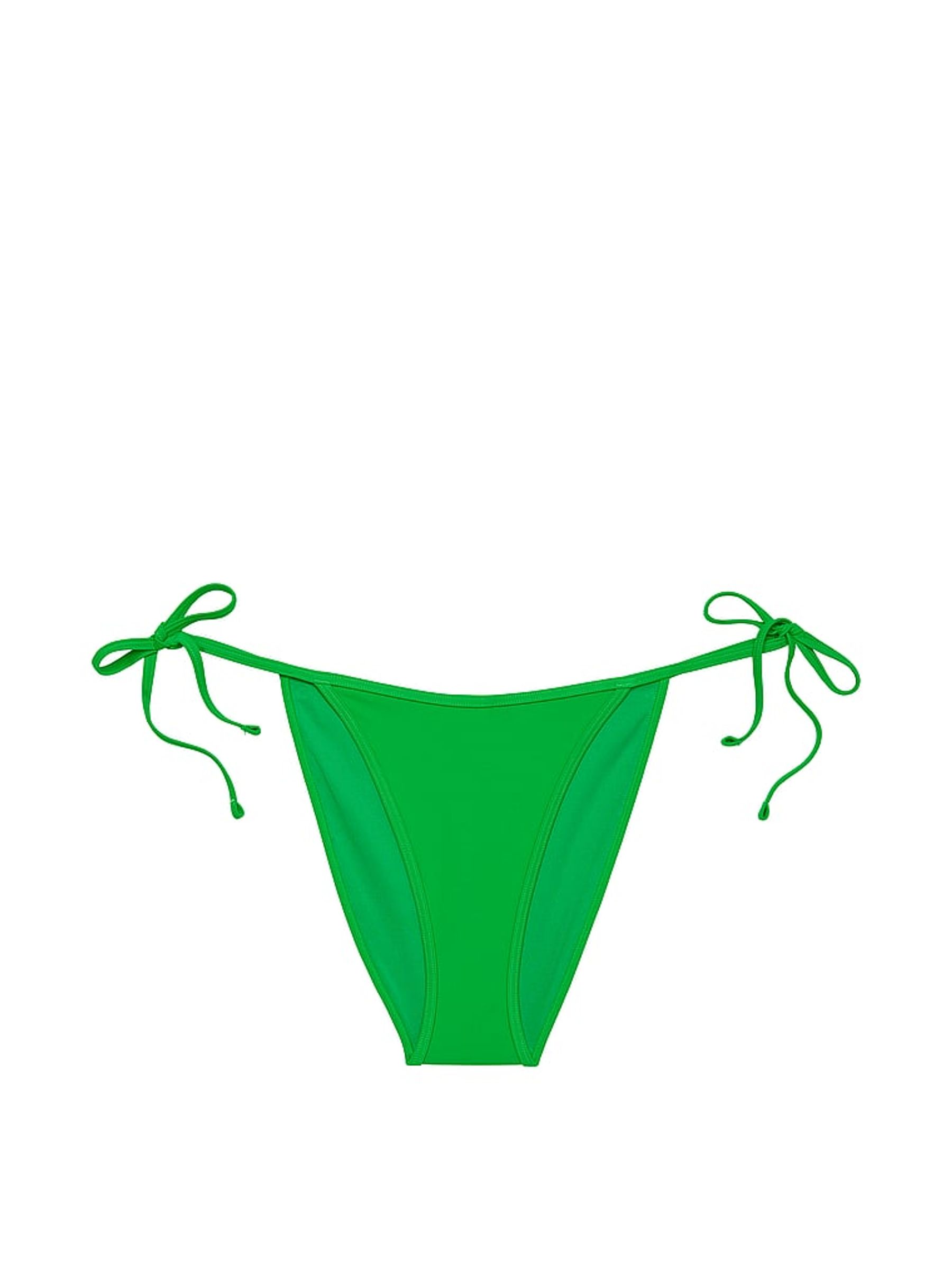 Island Jade Green Tie Side Archive Swim Bikini Bottom - Image 3 of 3
