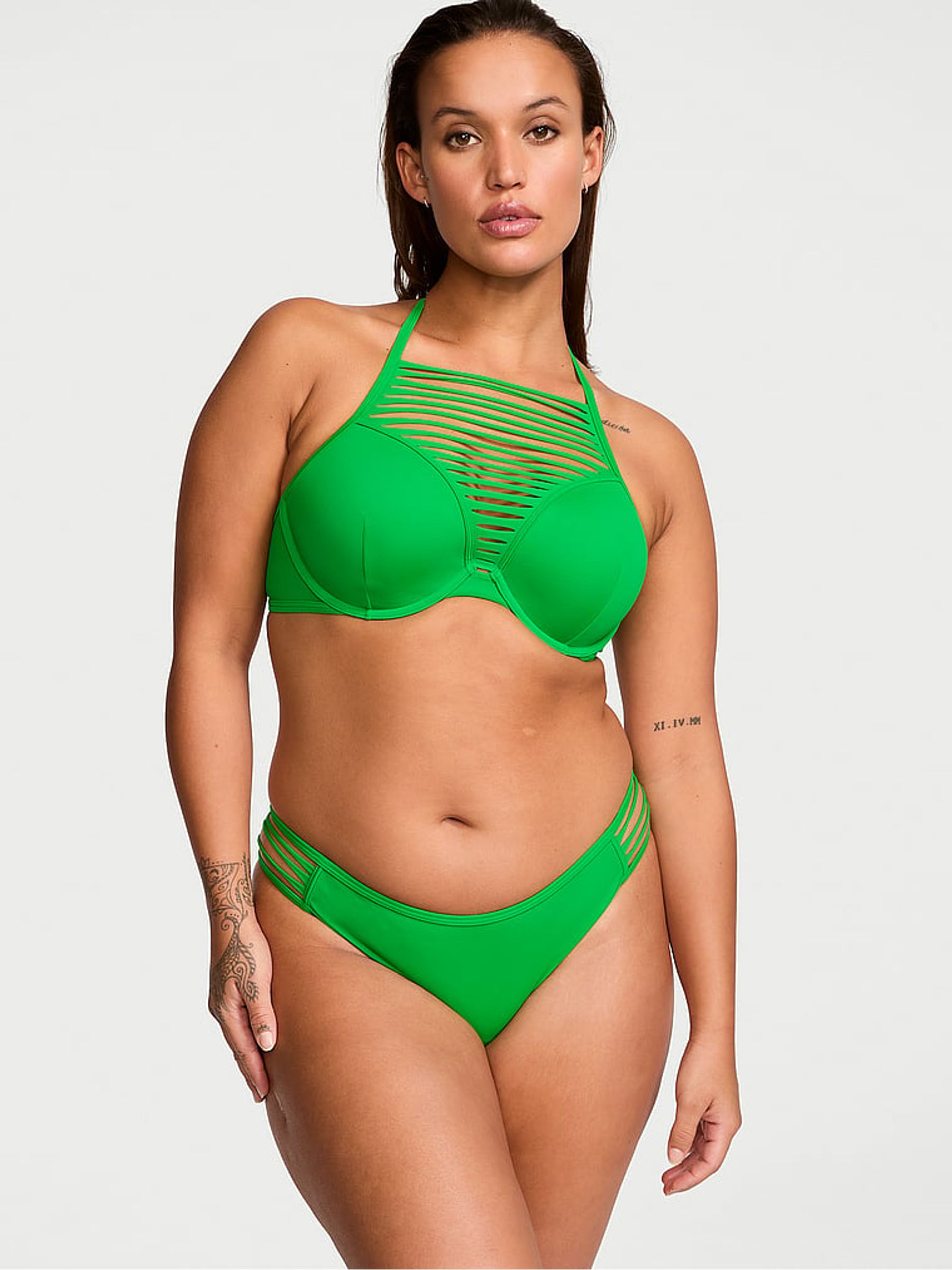 Island Jade Green Brazilian Archive Swim Bikini Bottom - Image 1 of 3