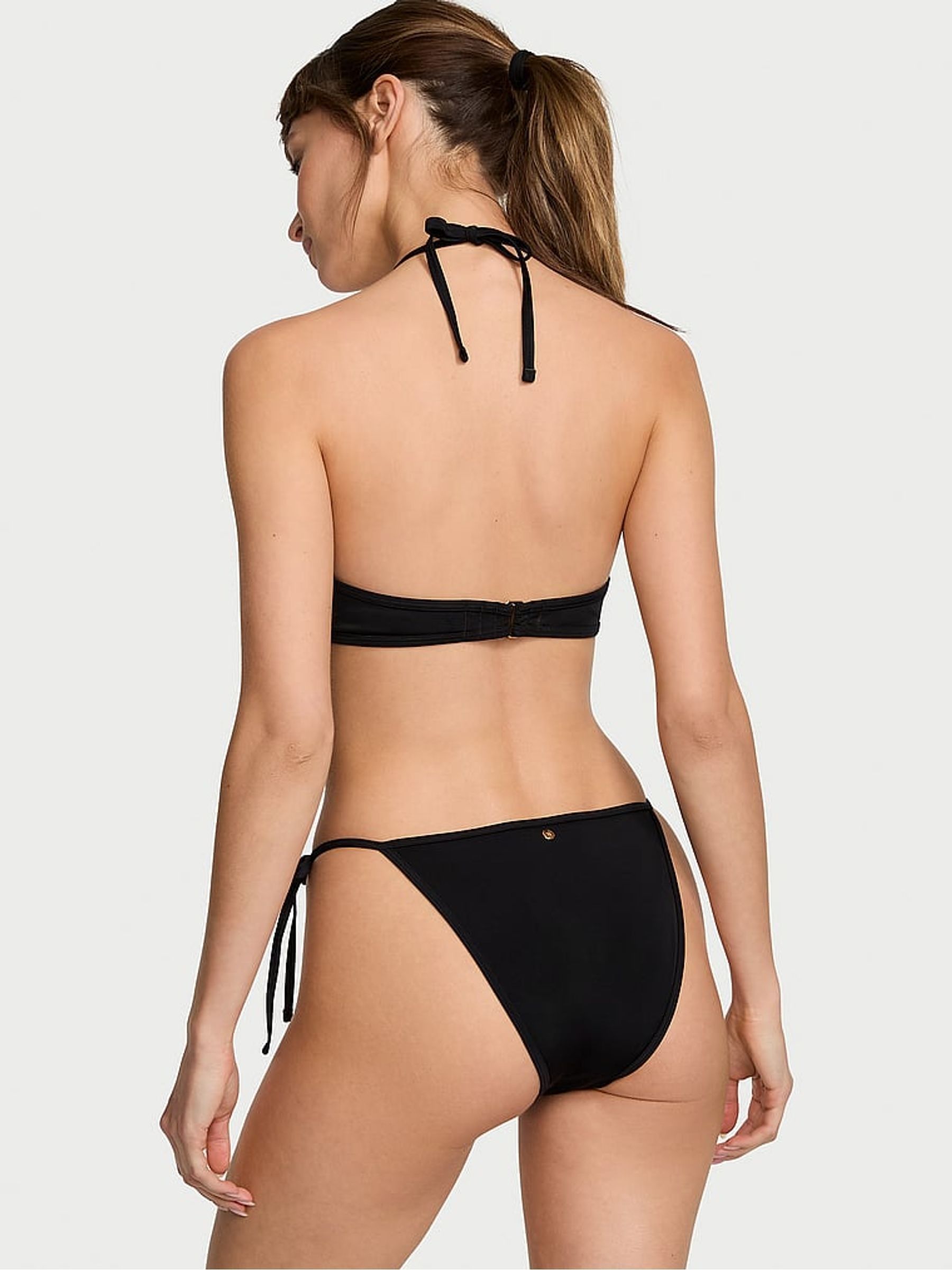 Nero Black Halter Archive Swim Bikini Top - Image 2 of 3