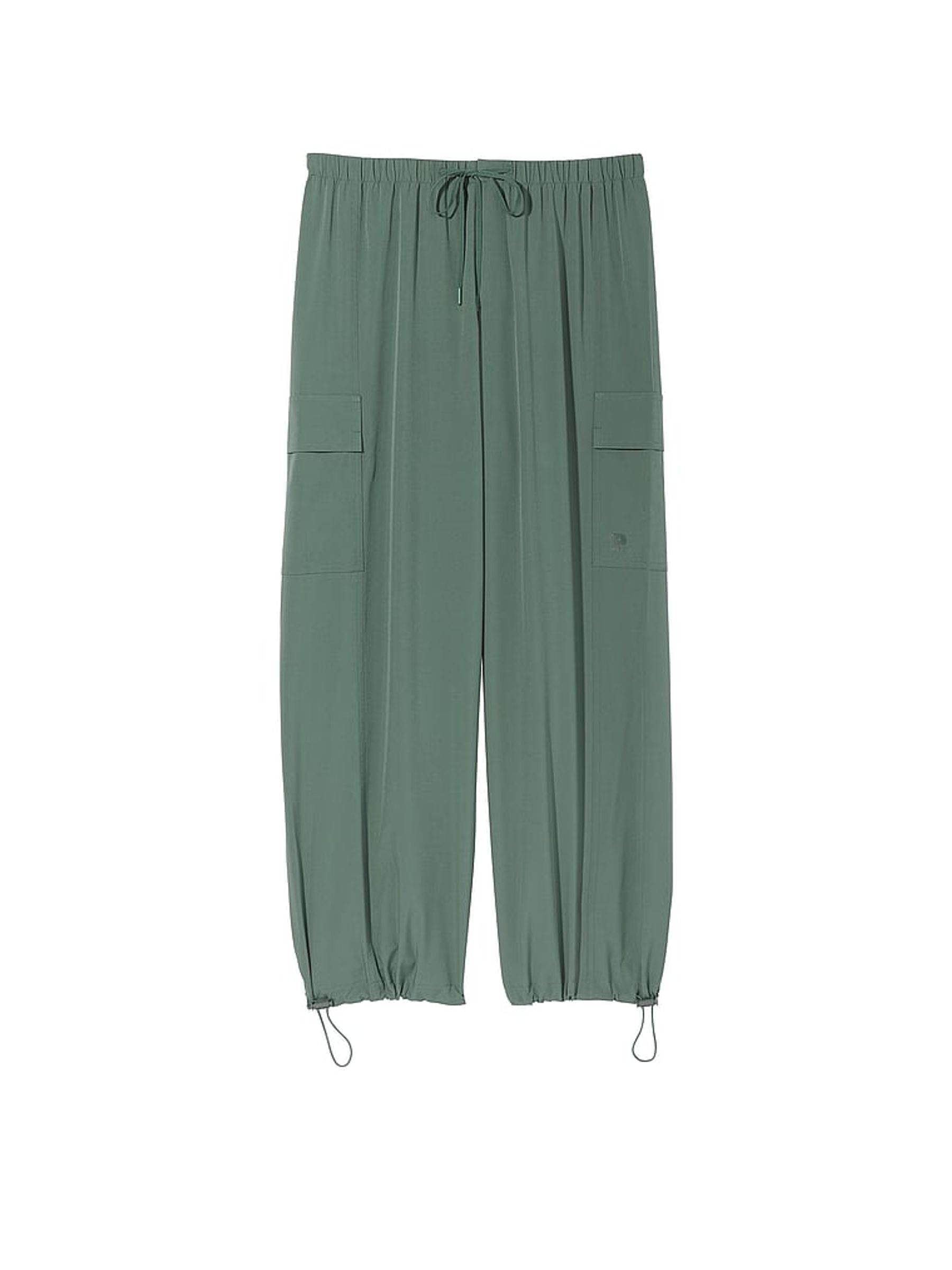 Fresh Forest Green Parachute Cargo Trousers - Image 3 of 3