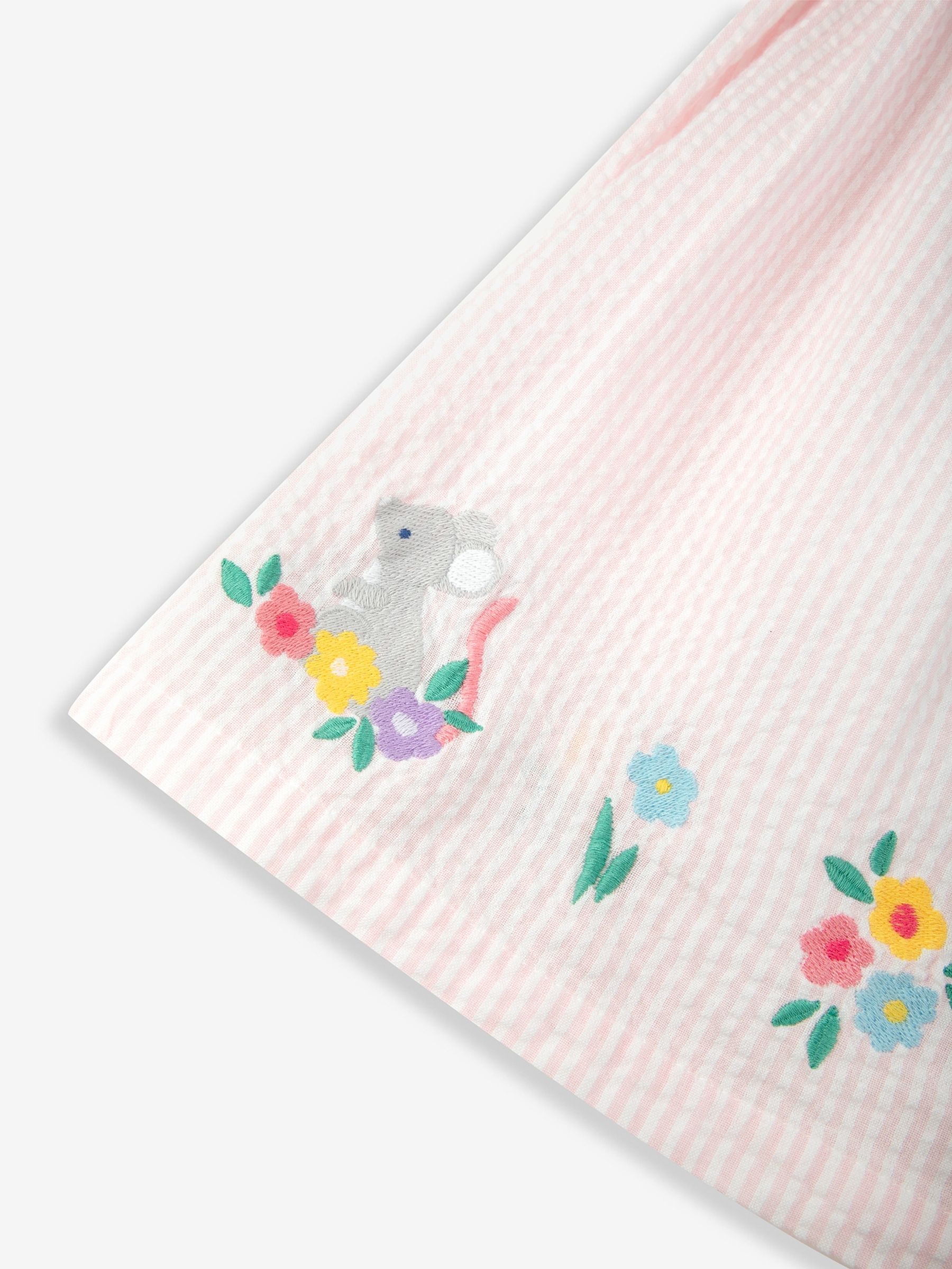 Pink Mouse Embroidered Smocked Dress - Image 6 of 7