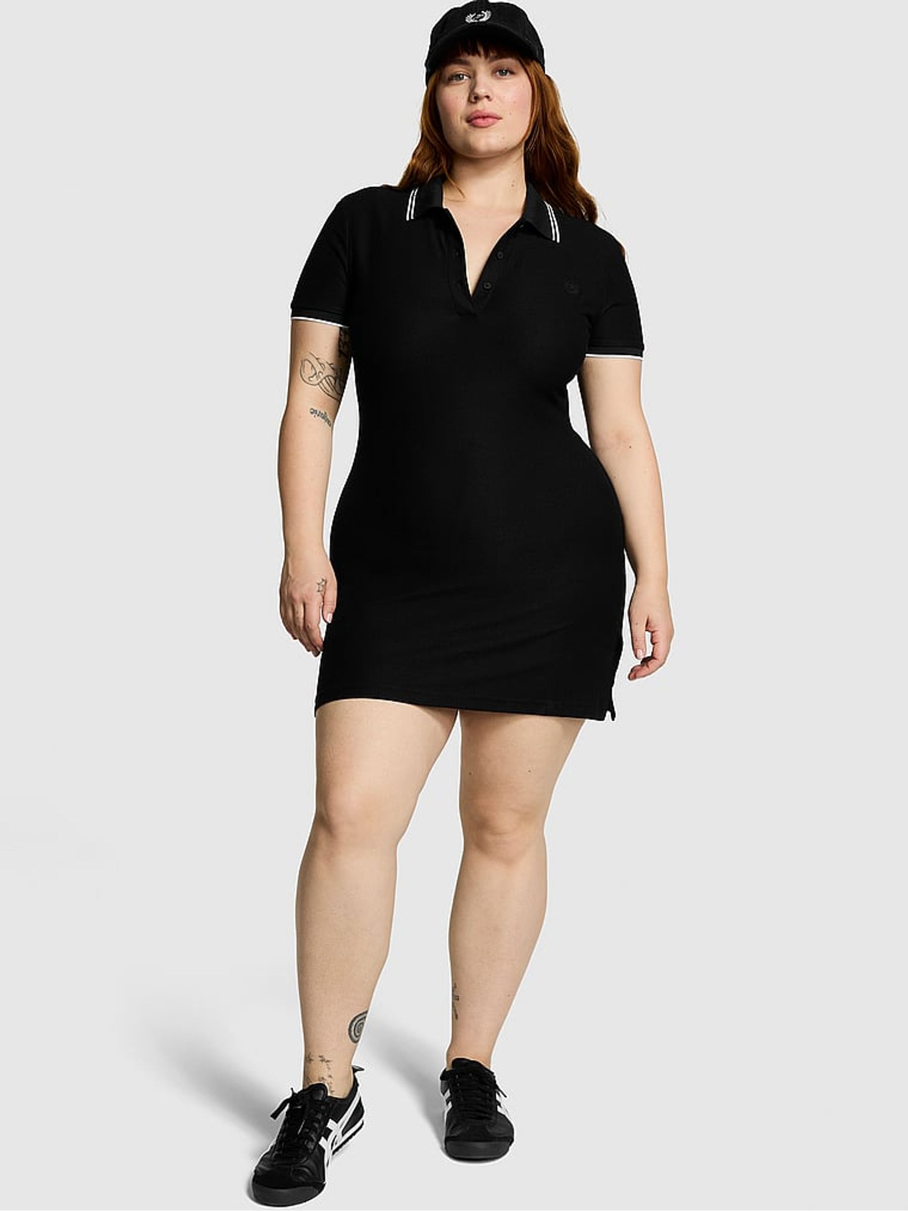 Pure Black Polo Dress - Image 1 of 3