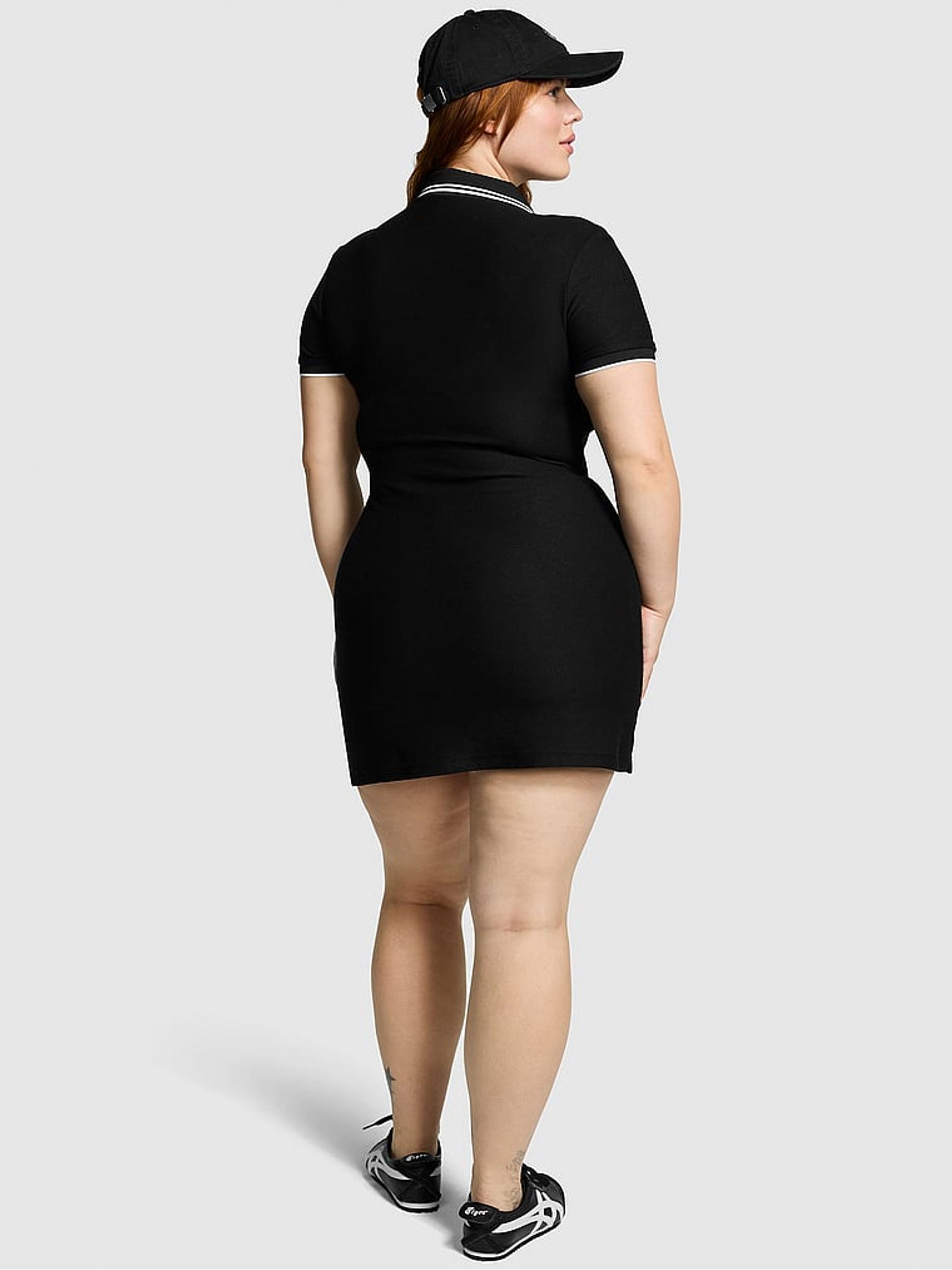Pure Black Polo Dress - Image 2 of 3