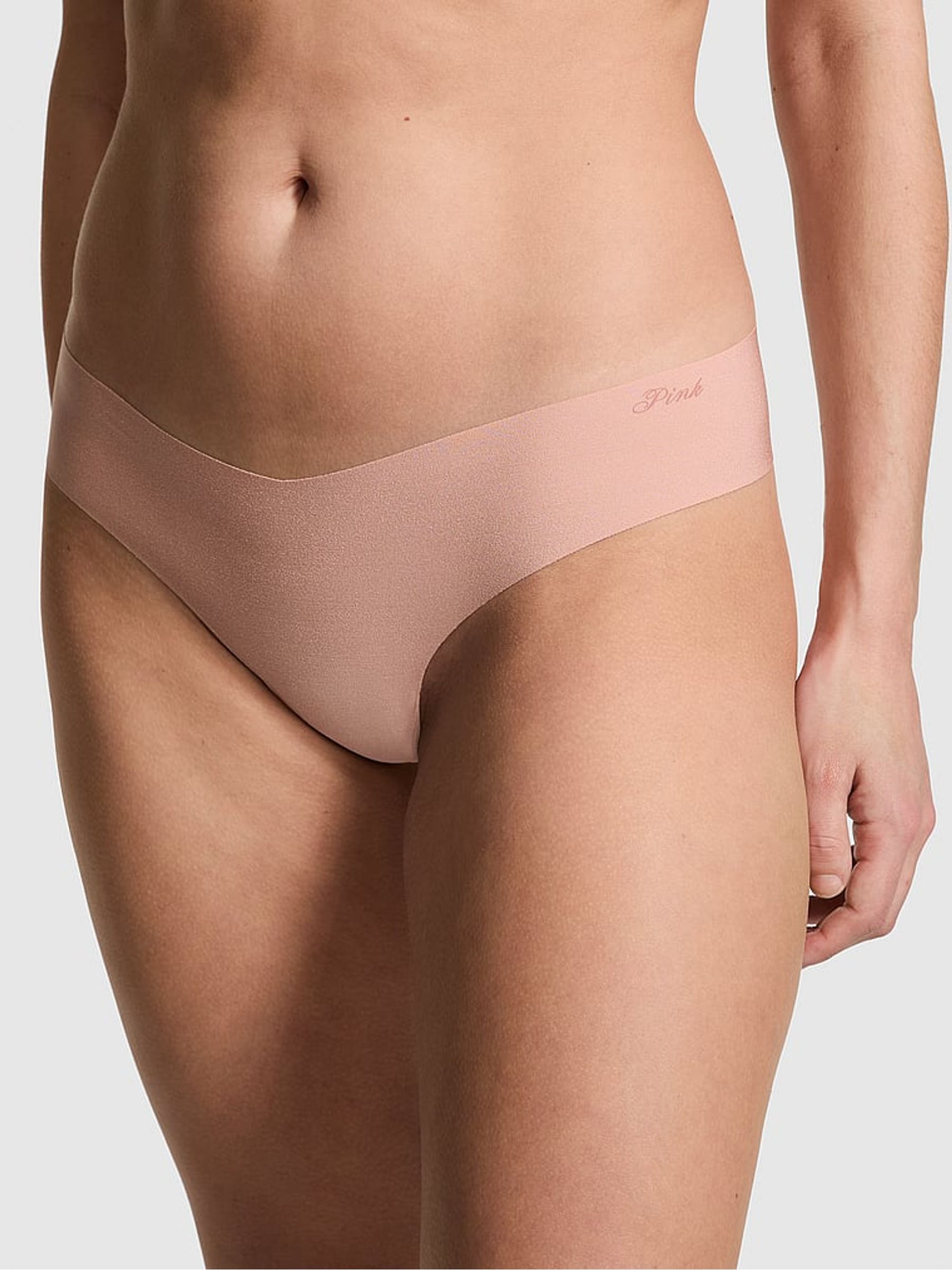 Macaron Nude High Leg Thong Knickers - Image 1 of 3