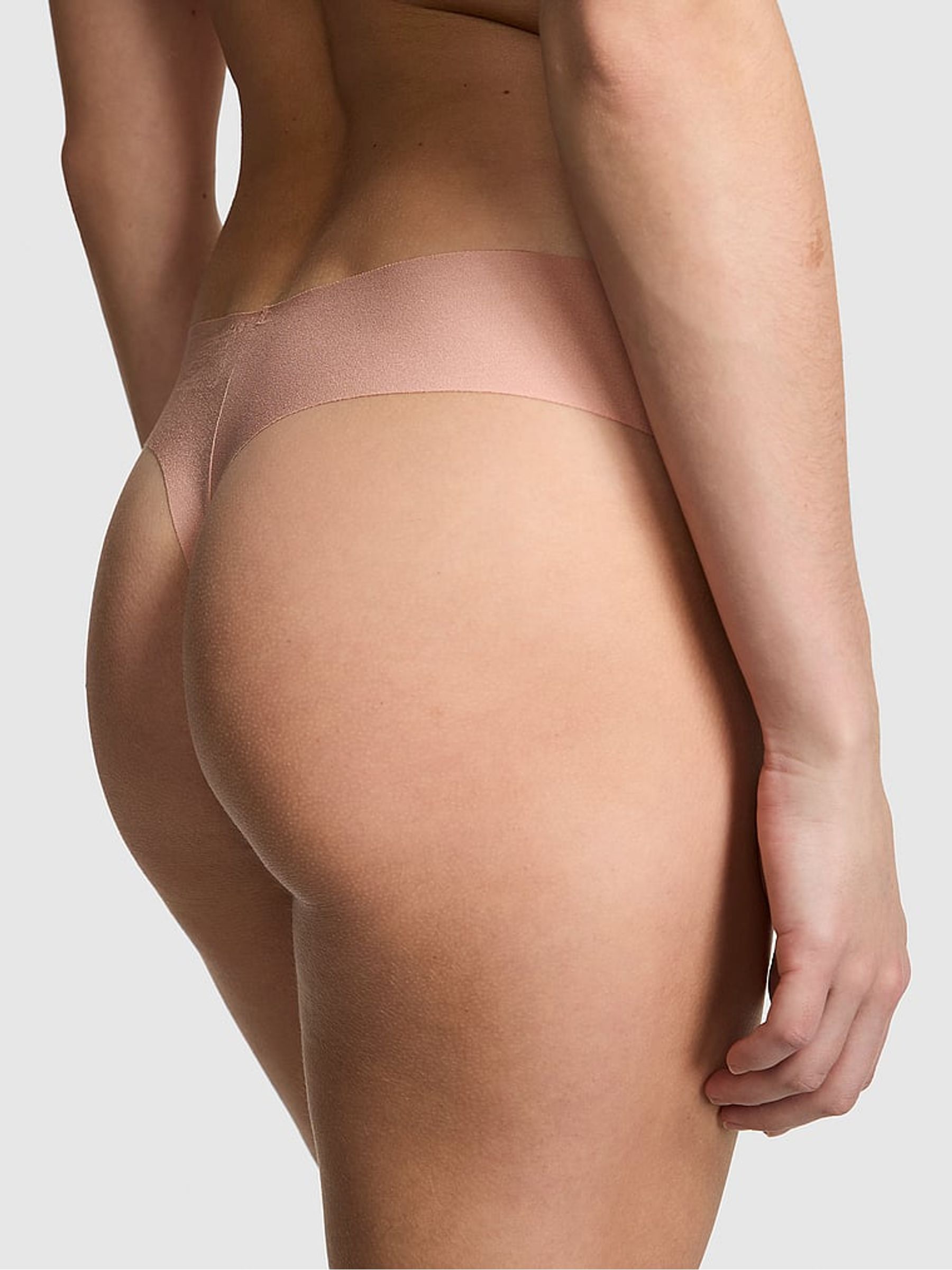 Macaron Nude High Leg Thong Knickers - Image 2 of 3
