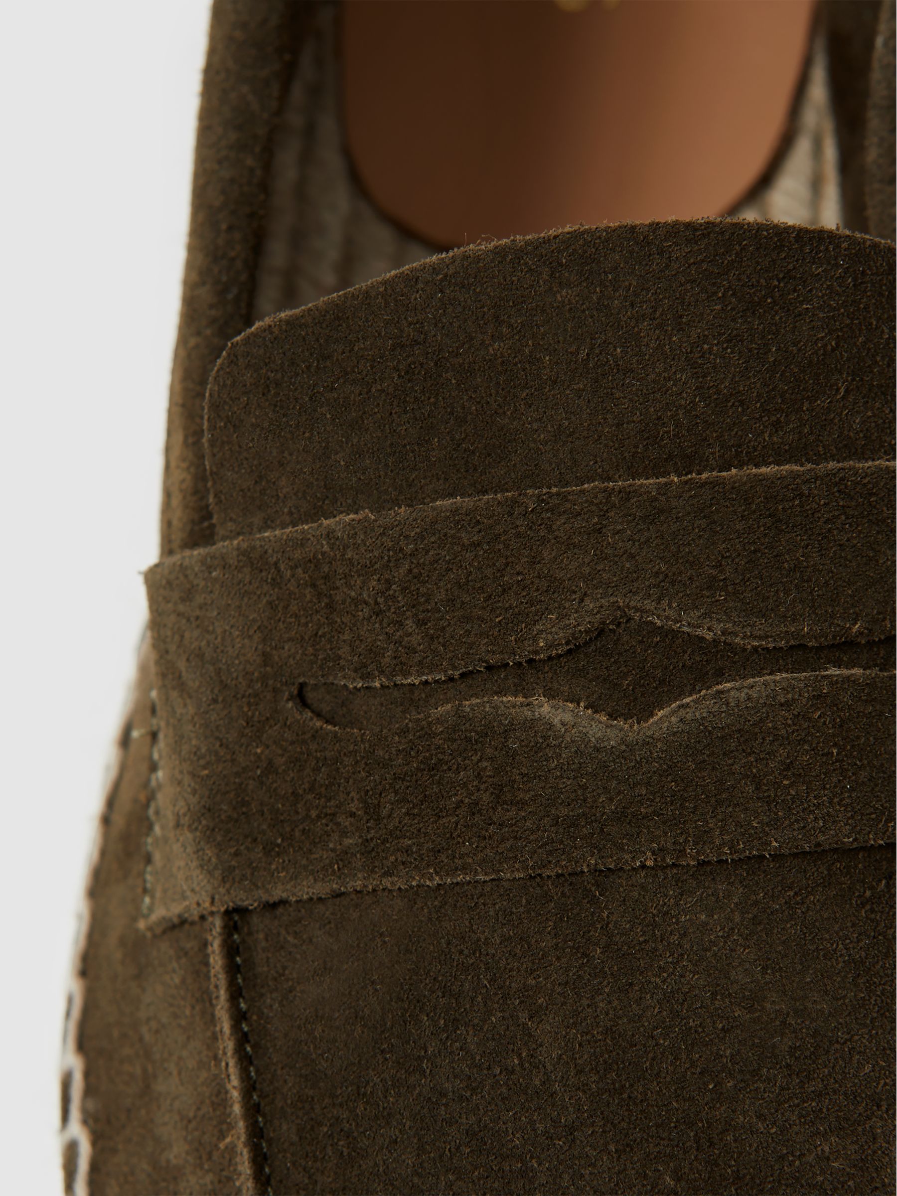 Suede Summer Shoes in Dark Khaki - Image 5 of 5