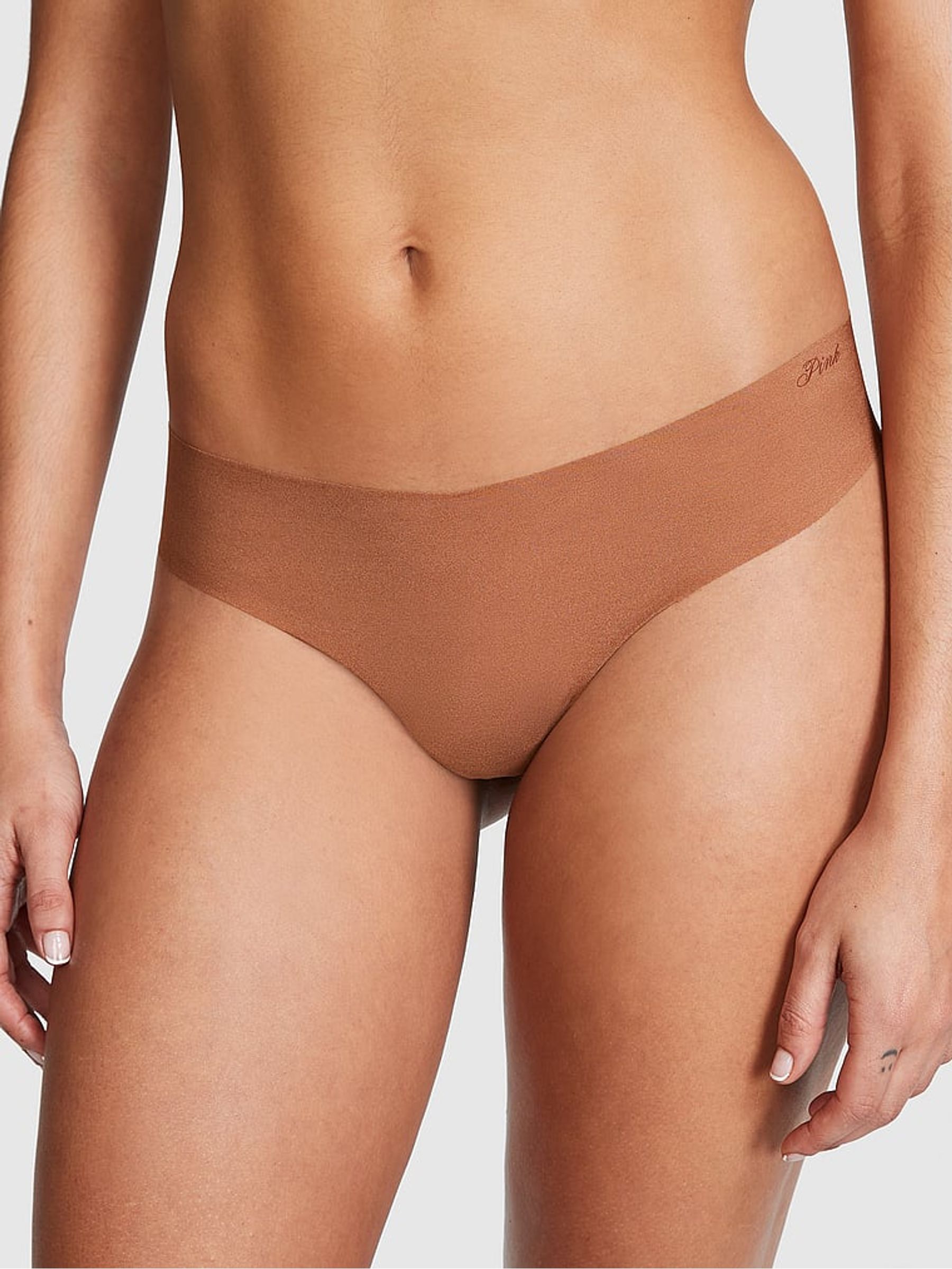 Nude Caramel Thong Knickers - Image 1 of 3