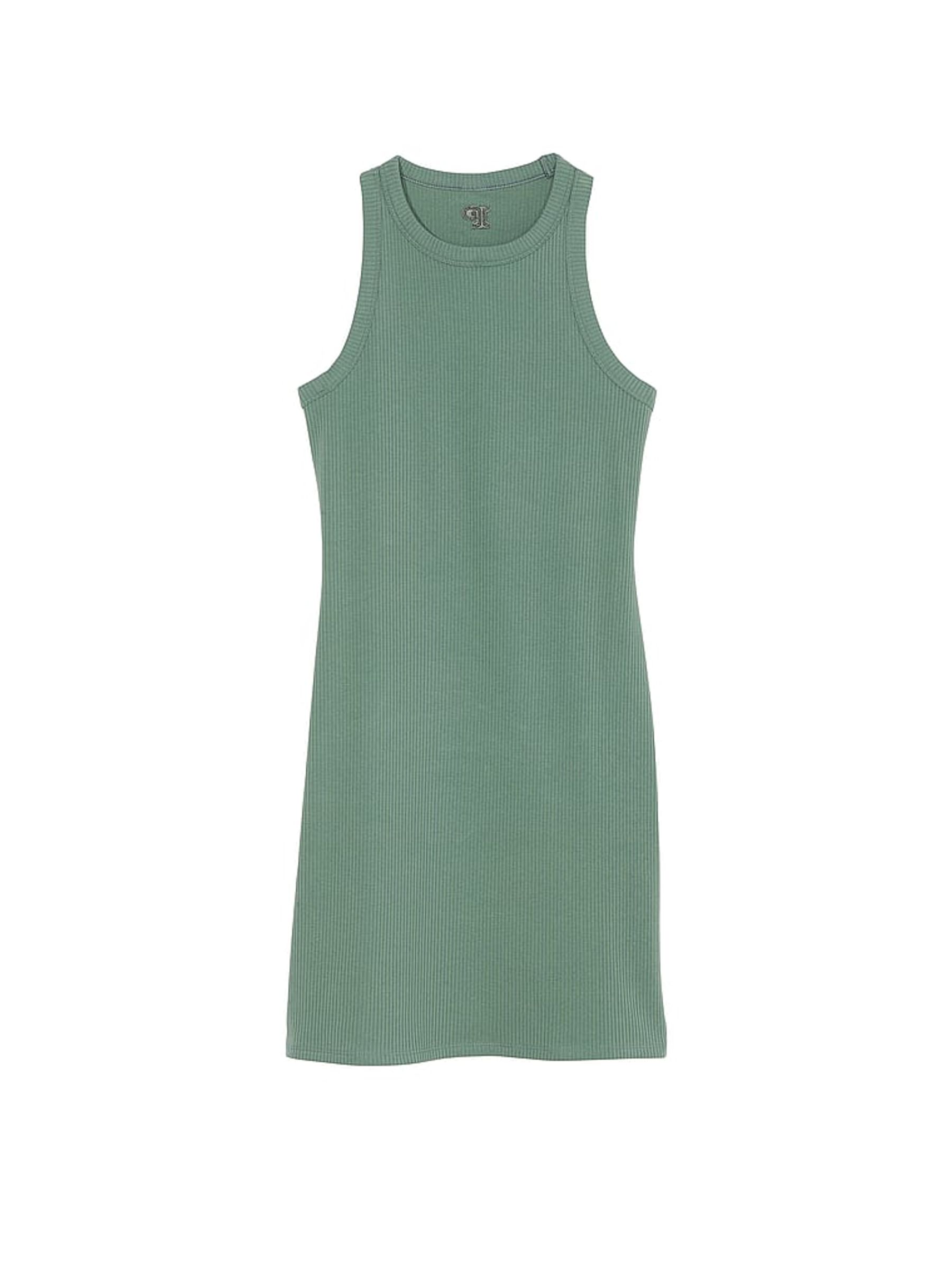 Forest Pine Green Mini Tank Dress - Image 3 of 3