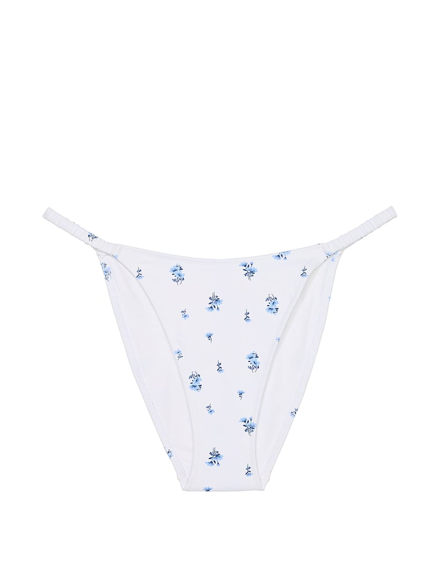 Optic White Floral Cheeky Swim Bikini Bottom - Image 3 of 3