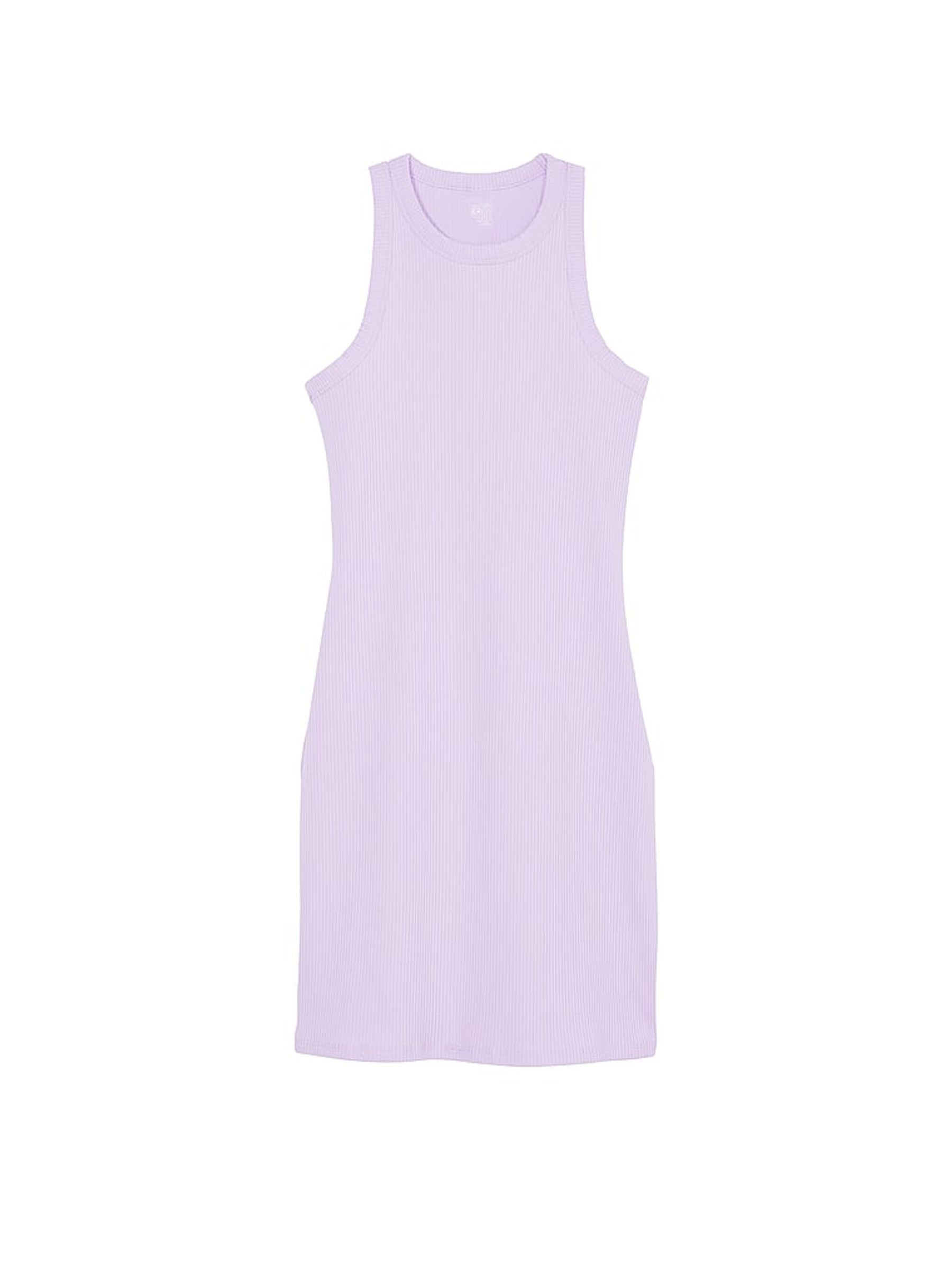 Pastel Lilac Purple Mini Tank Dress - Image 3 of 3