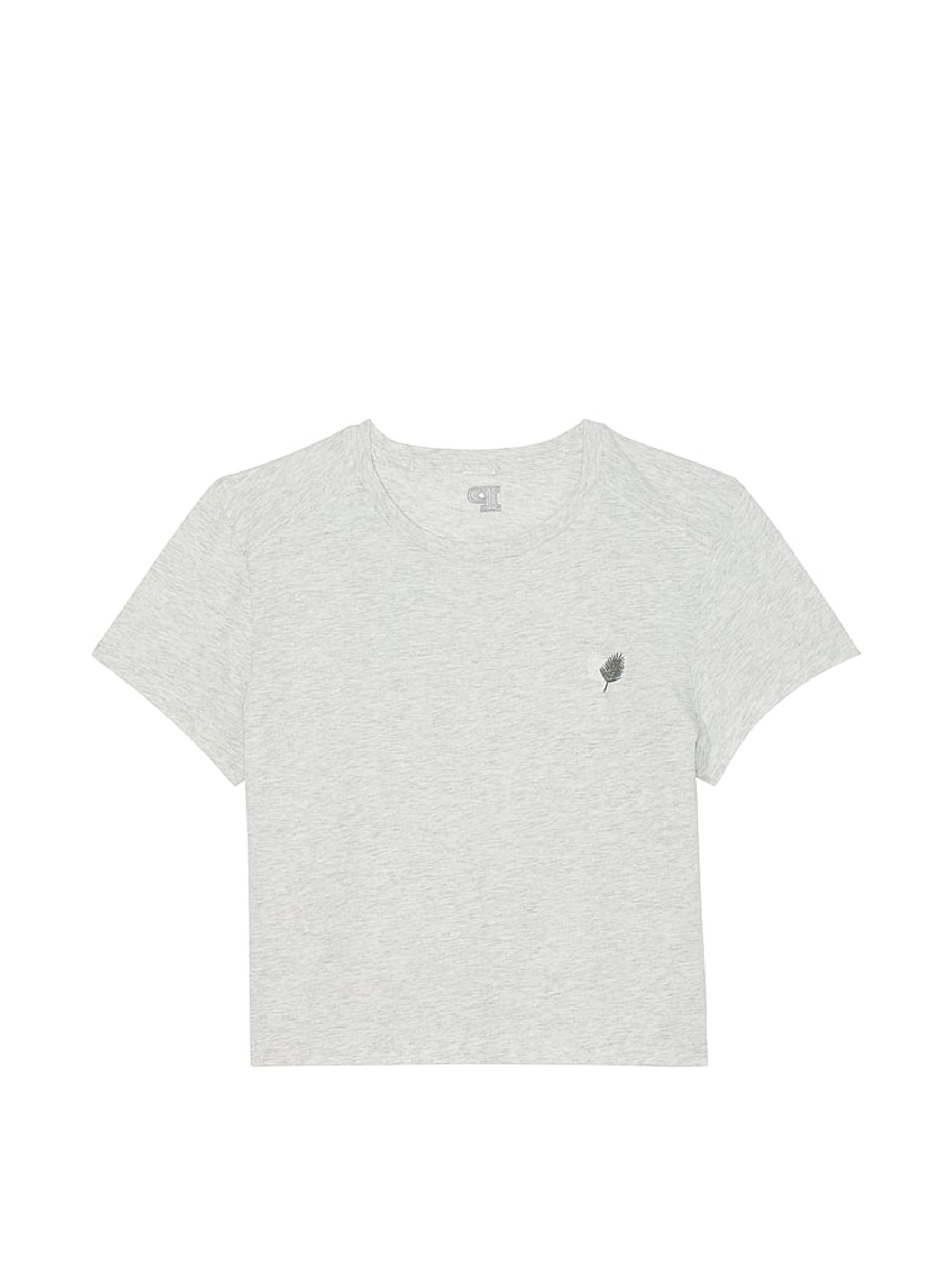 Heather Stone Grey Crop Dreamer T-Shirt - Image 3 of 3