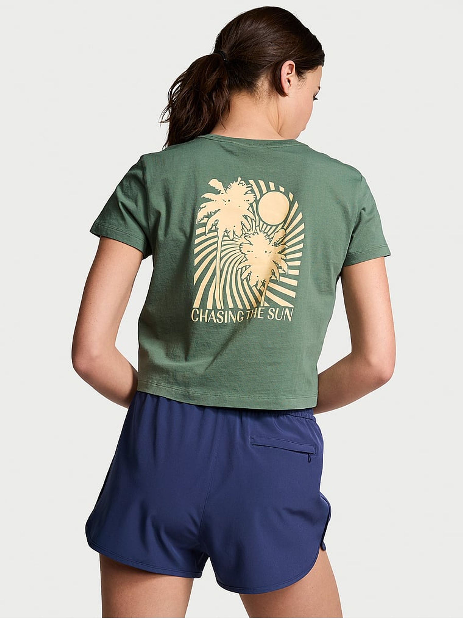 Forest Pine Green Crop Dreamer T-Shirt - Image 2 of 3