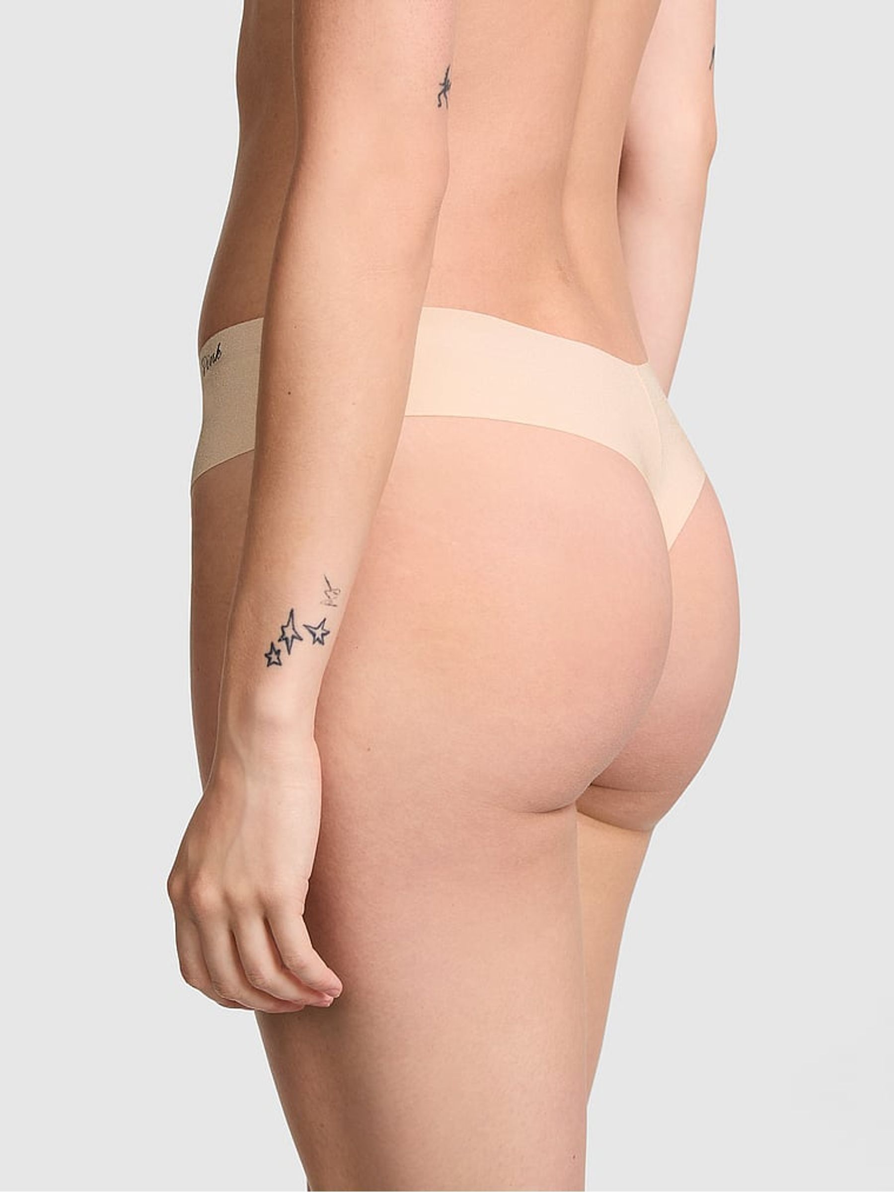 Nude Marzipan High Leg Thong Knickers - Image 2 of 3