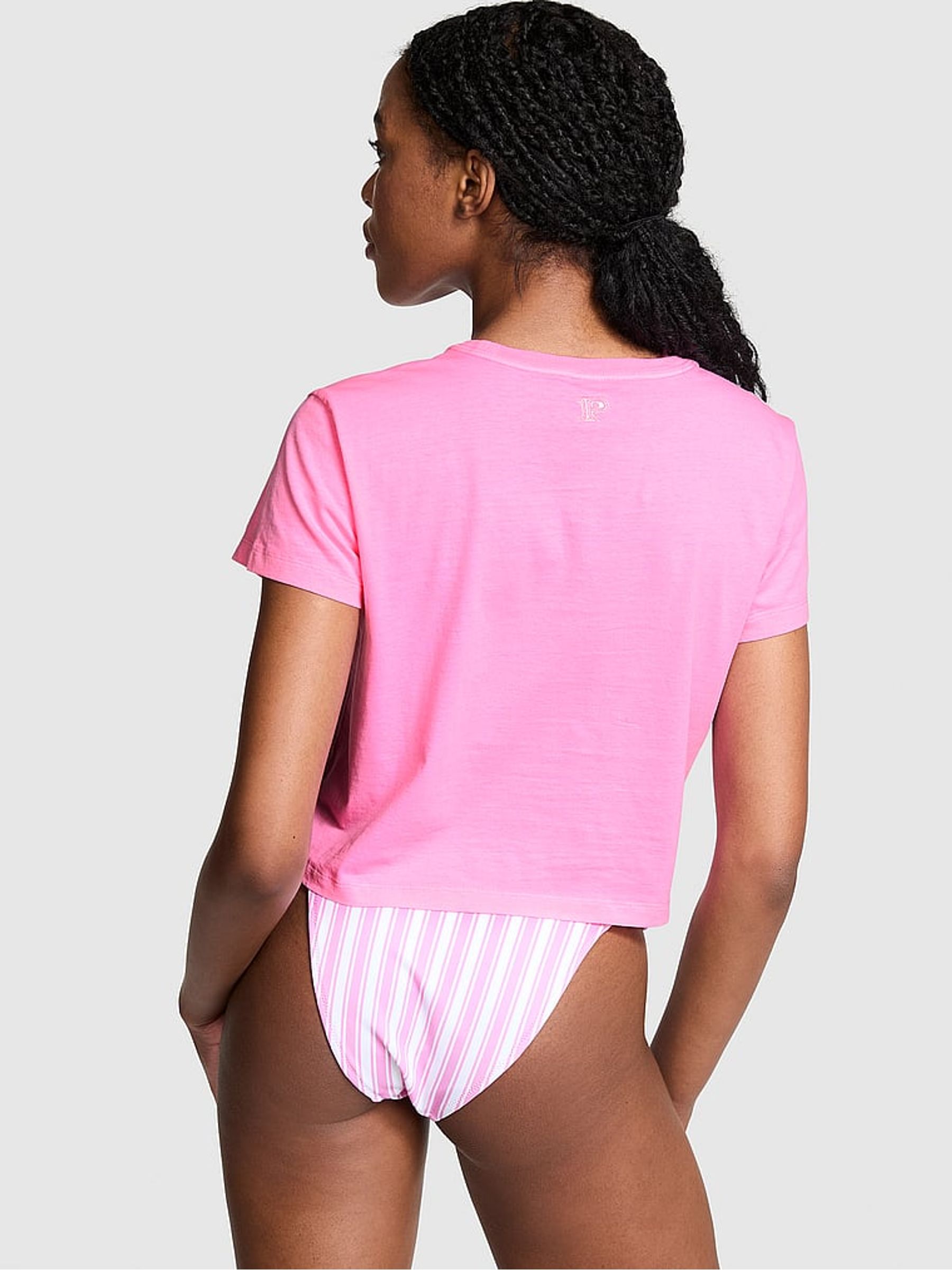 Lola Pink Crop Dreamer T-Shirt - Image 2 of 3