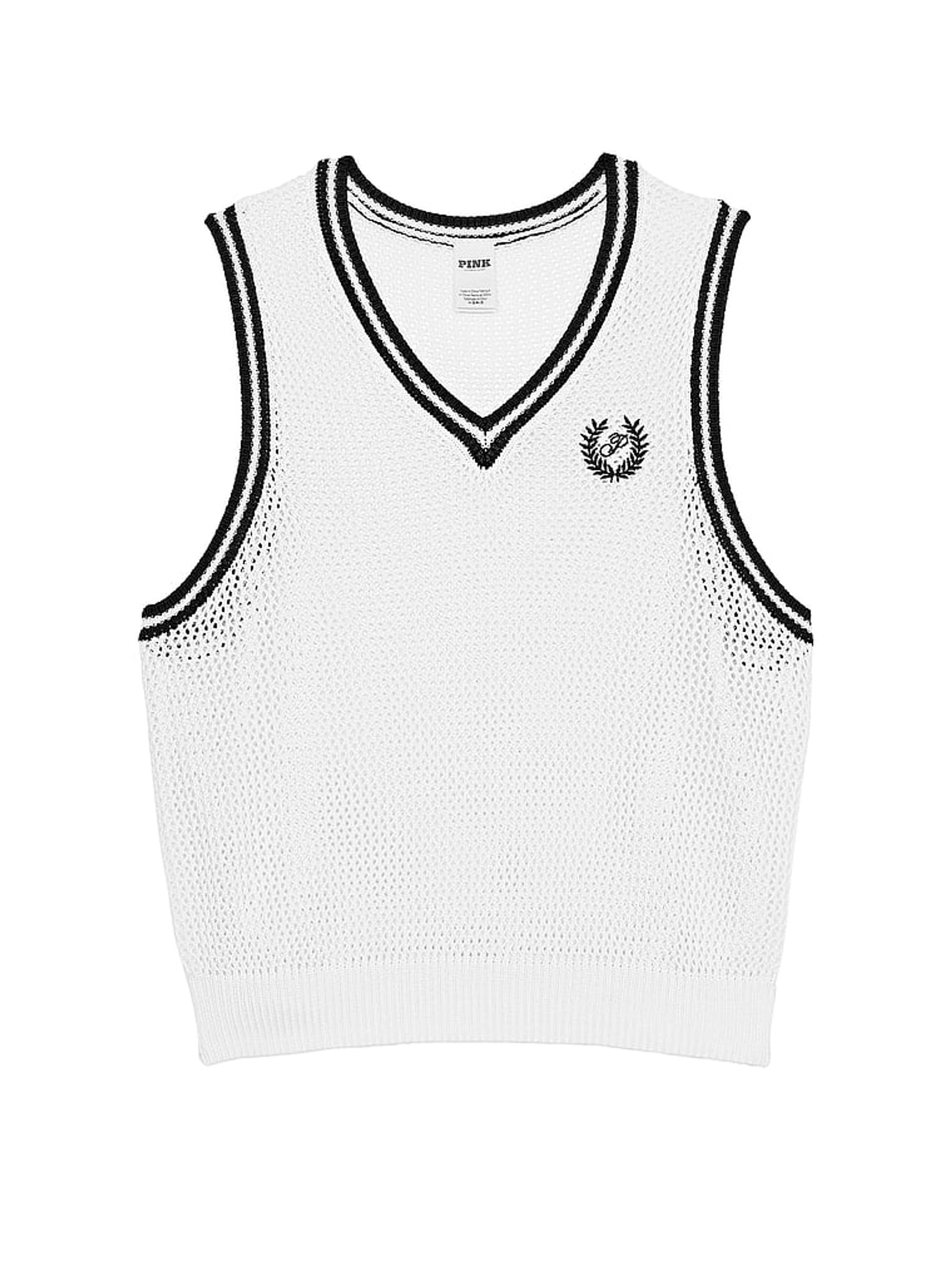 Optic White Crochet Vest - Image 3 of 3