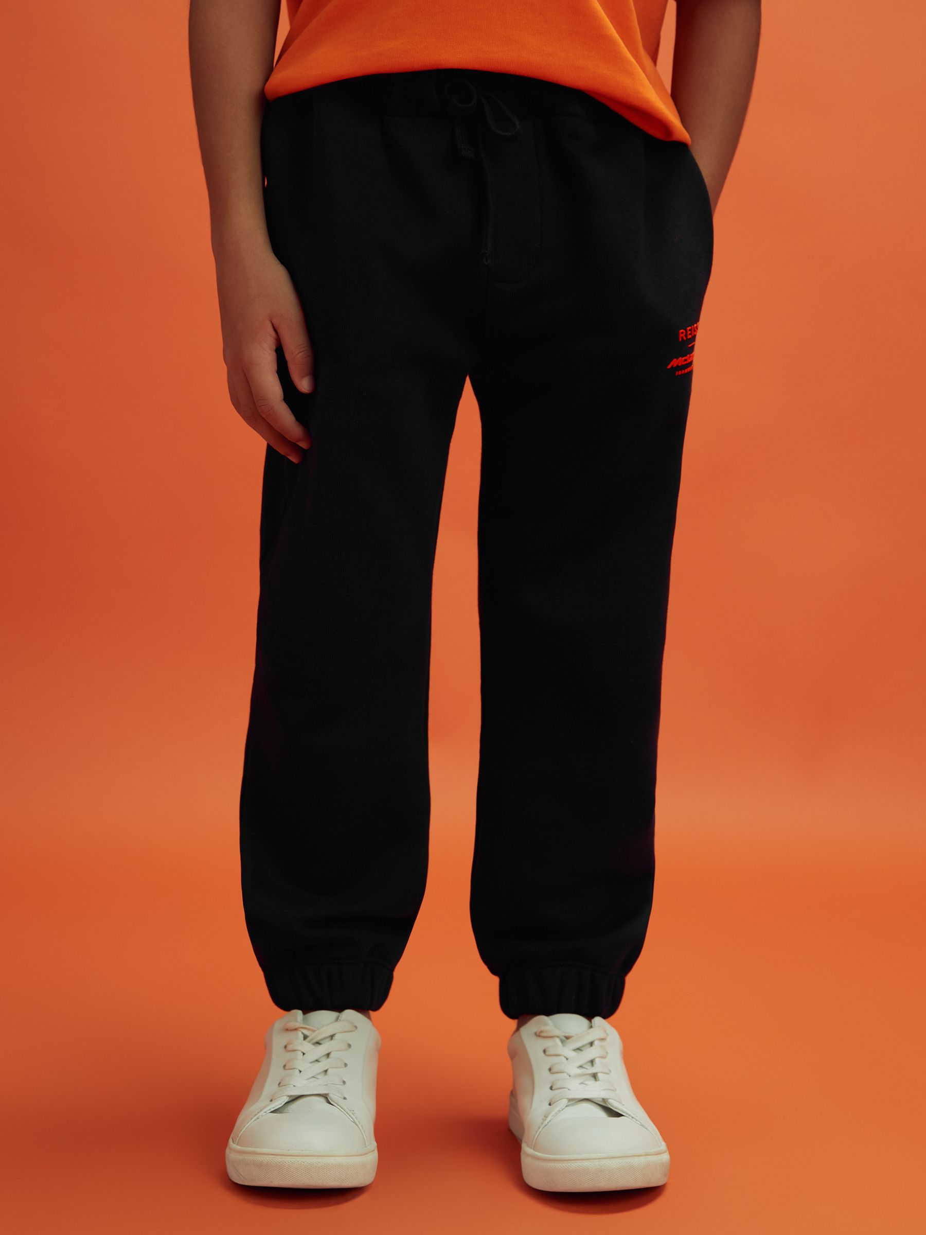 3-9 yrs McLaren F1 Cotton Drawstring Joggers in Black - Image 3 of 8