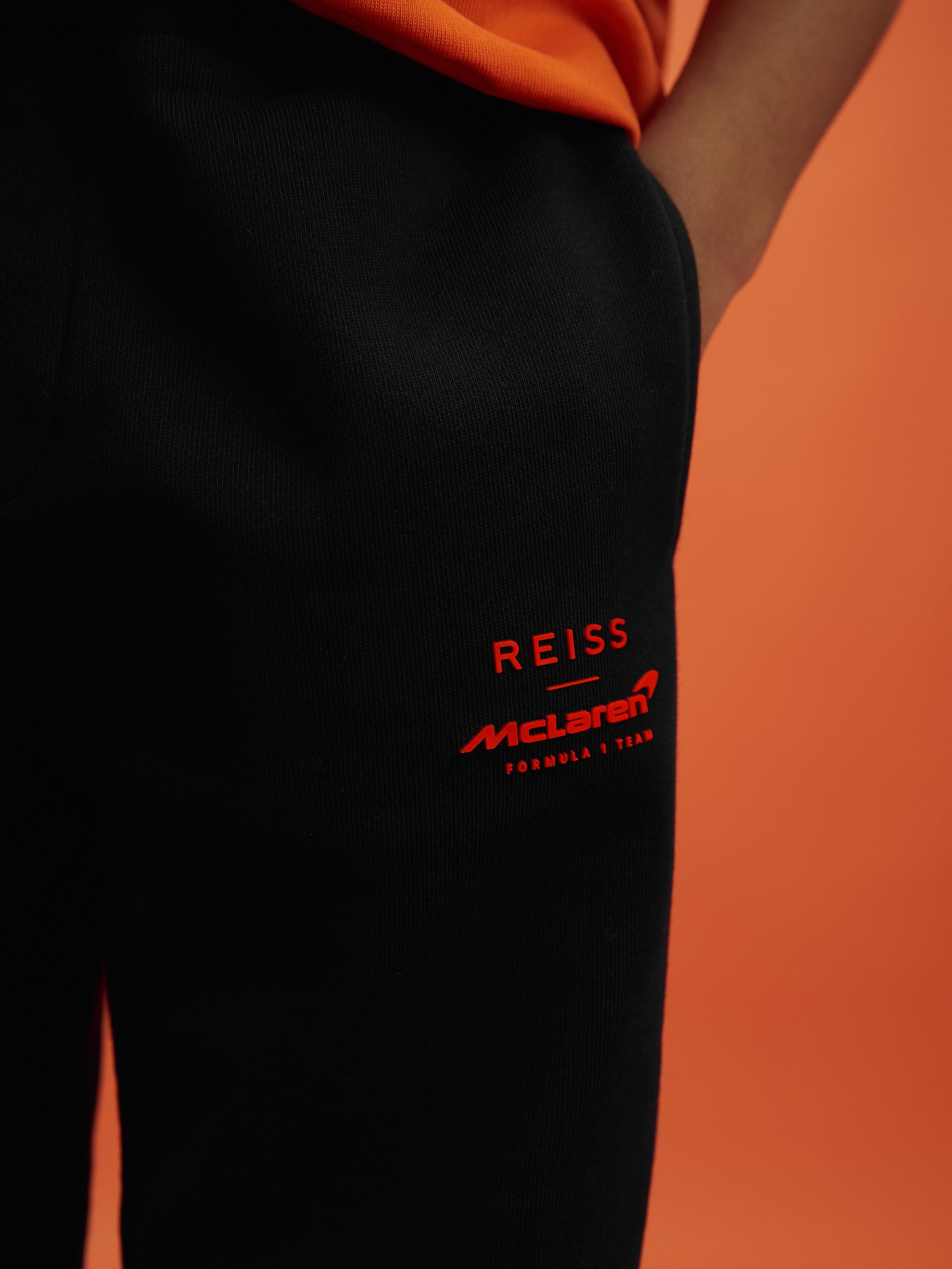 3-9 yrs McLaren F1 Cotton Drawstring Joggers in Black - Image 4 of 8