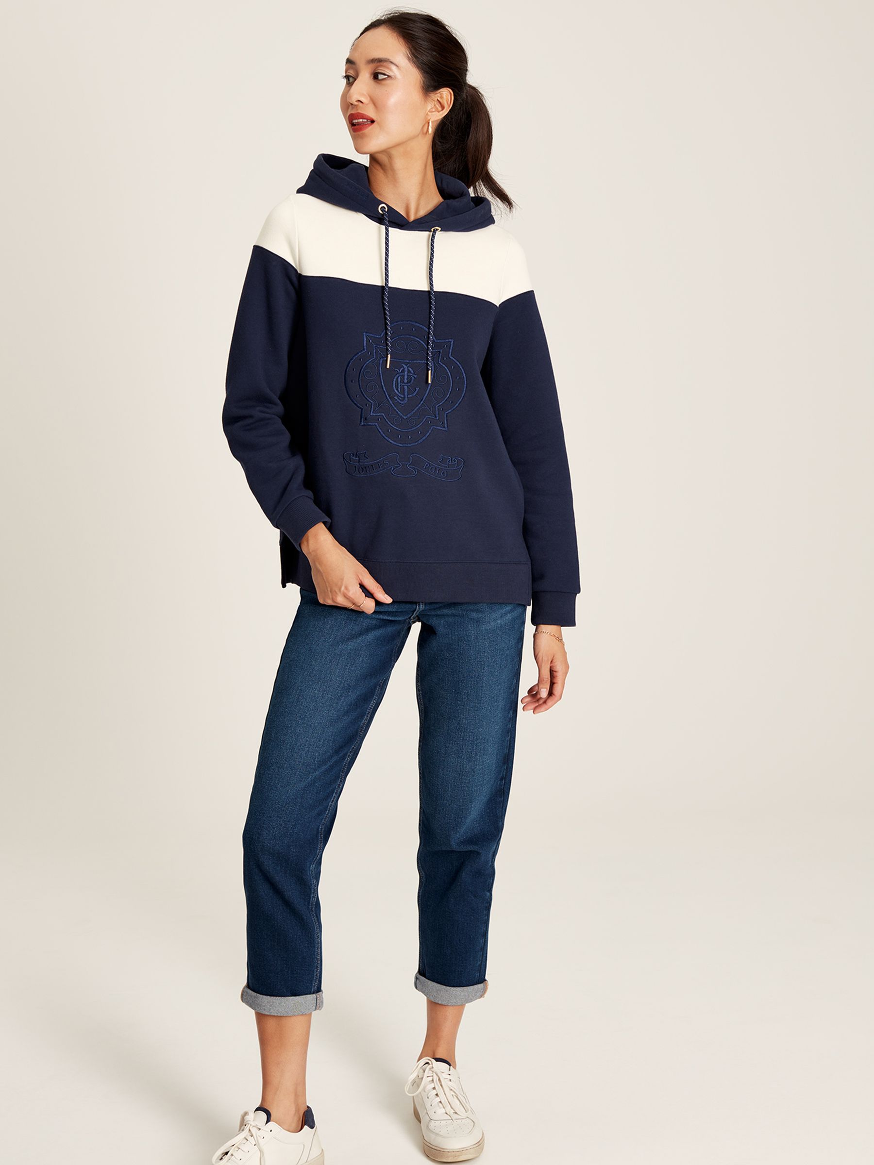 Alexa Navy Embroidered Hoodie - Image 3 of 7