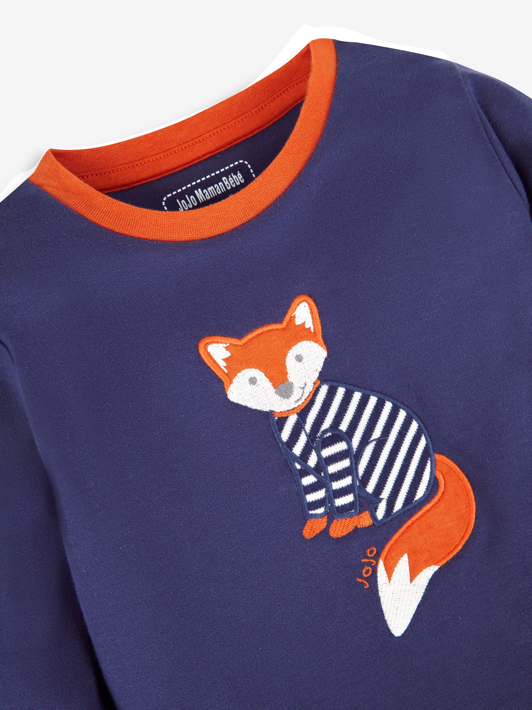 Navy Boys' Fox Jersey Pyjamas - Image 6 of 6