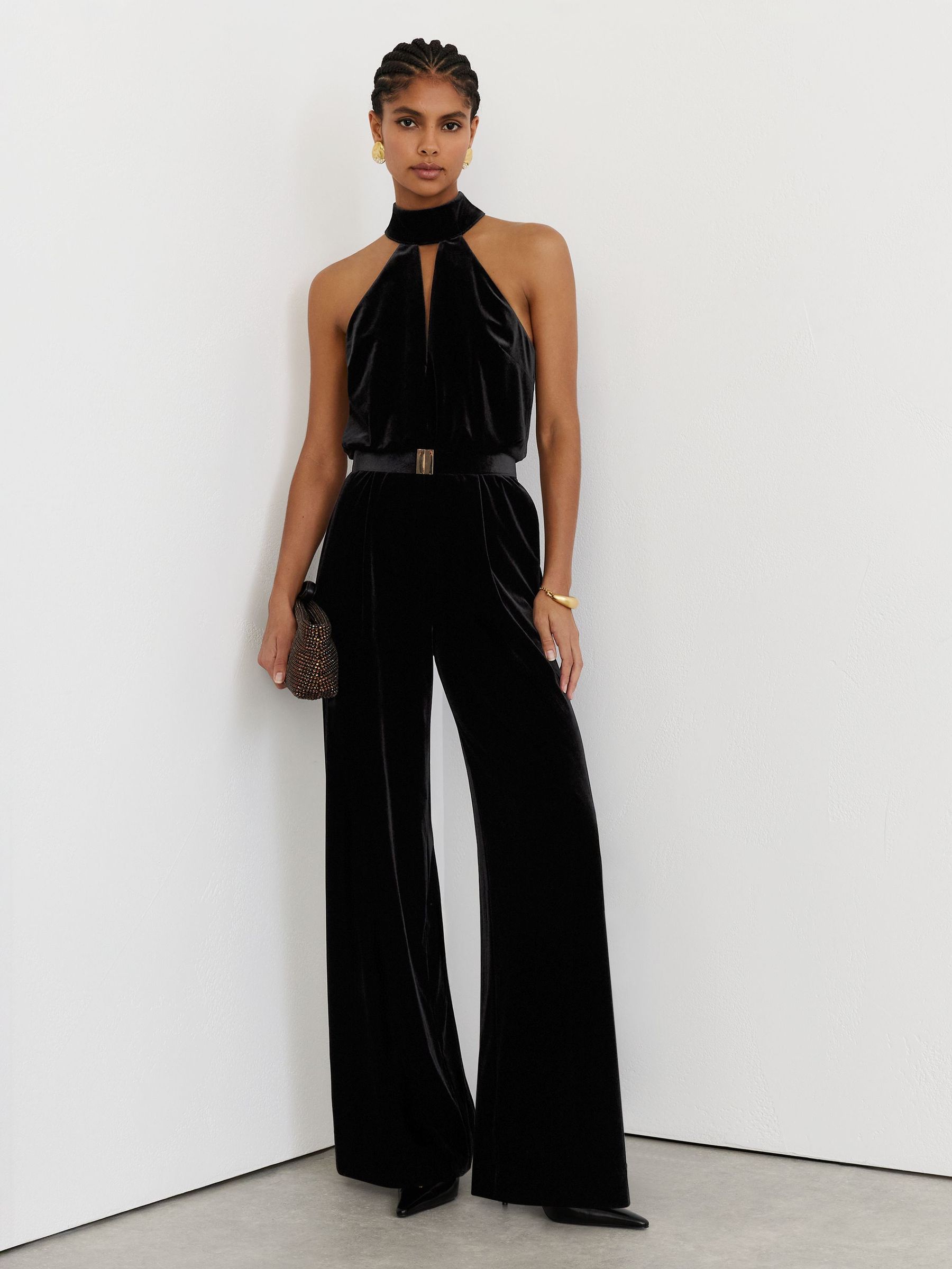 Petite Jumpsuit in Black - Image 1 of 9