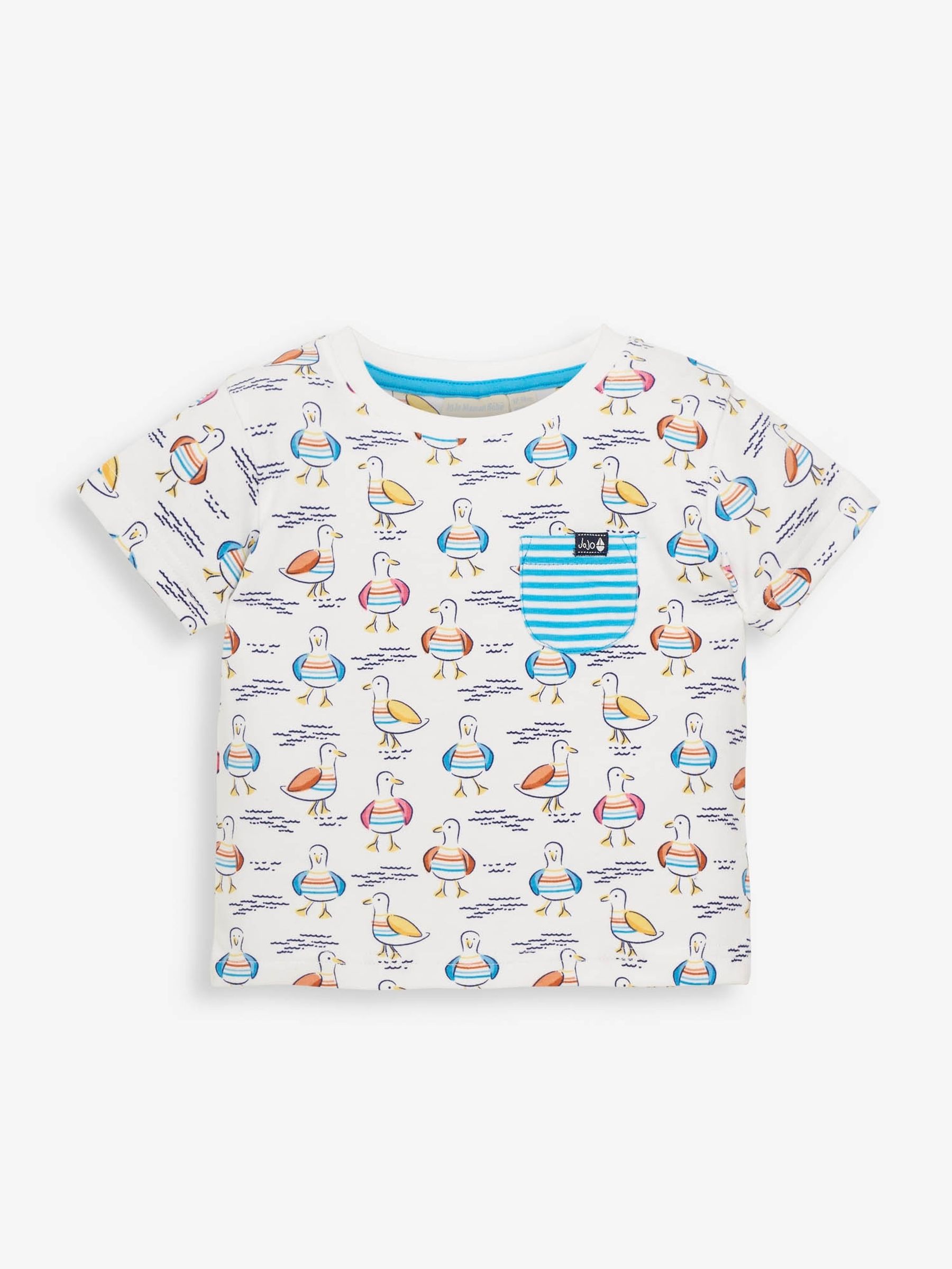 White Kids' Seagull Print T-Shirt - Image 1 of 2