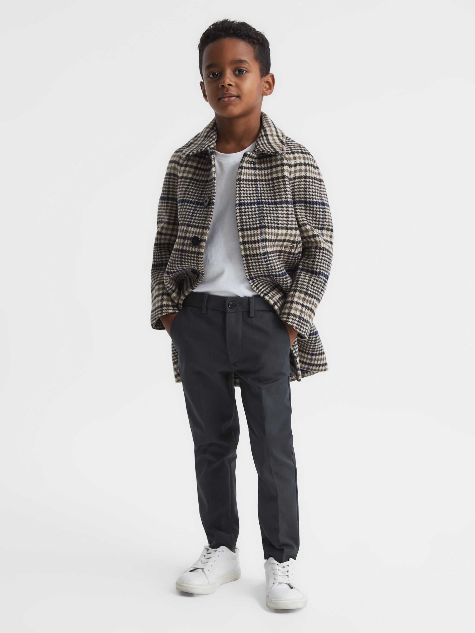 9-14 yrs Slim Fit Chinos in Steel Blue - Image 3 of 8