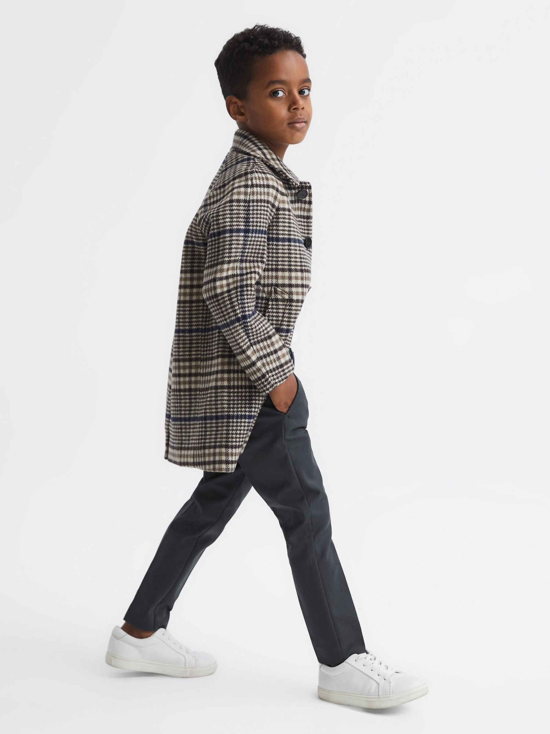 9-14 yrs Slim Fit Chinos in Steel Blue - Image 6 of 8