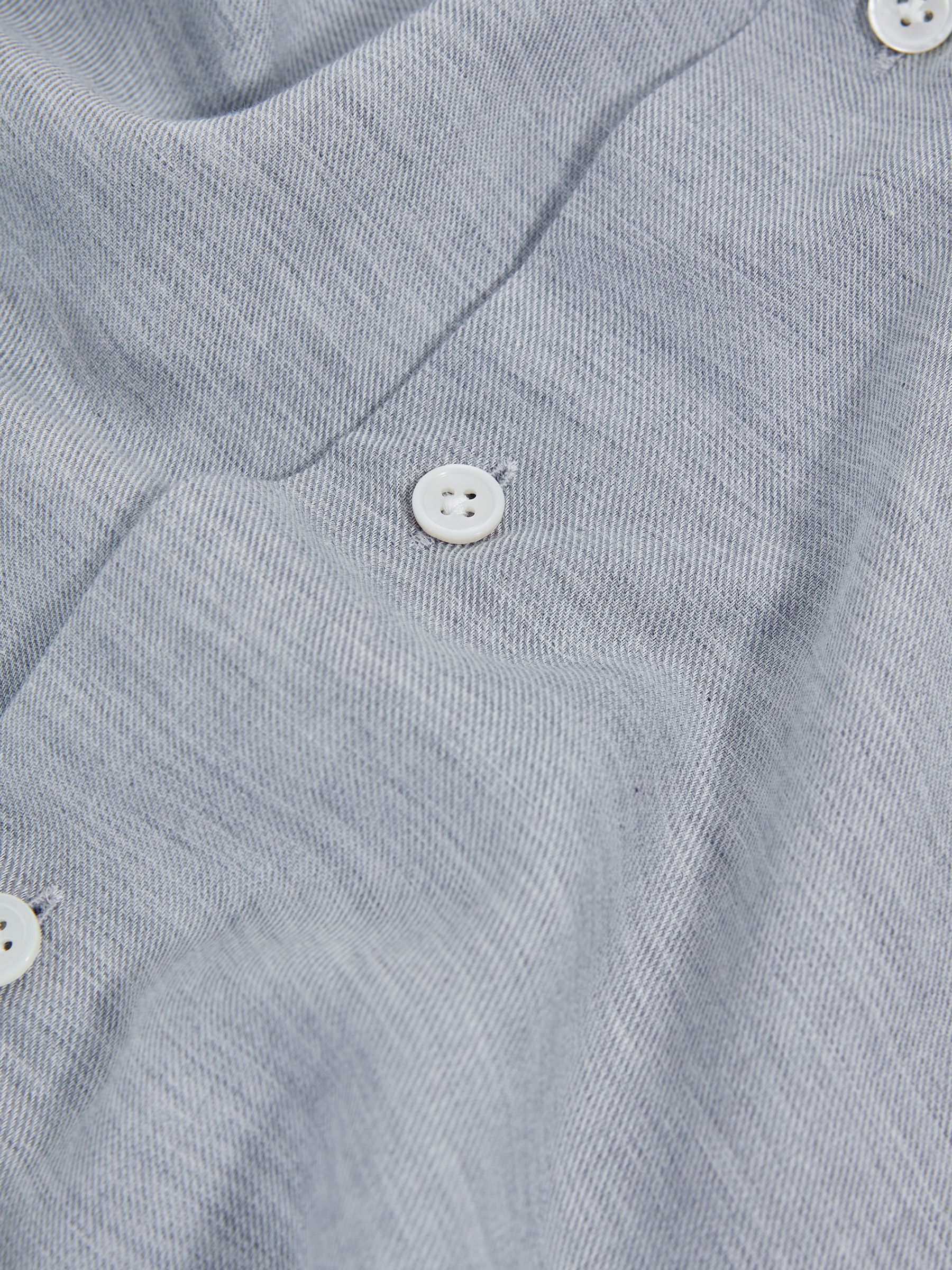 Atelier Italian Cotton Cashmere Shirt in Grey Melange - Image 7 of 7