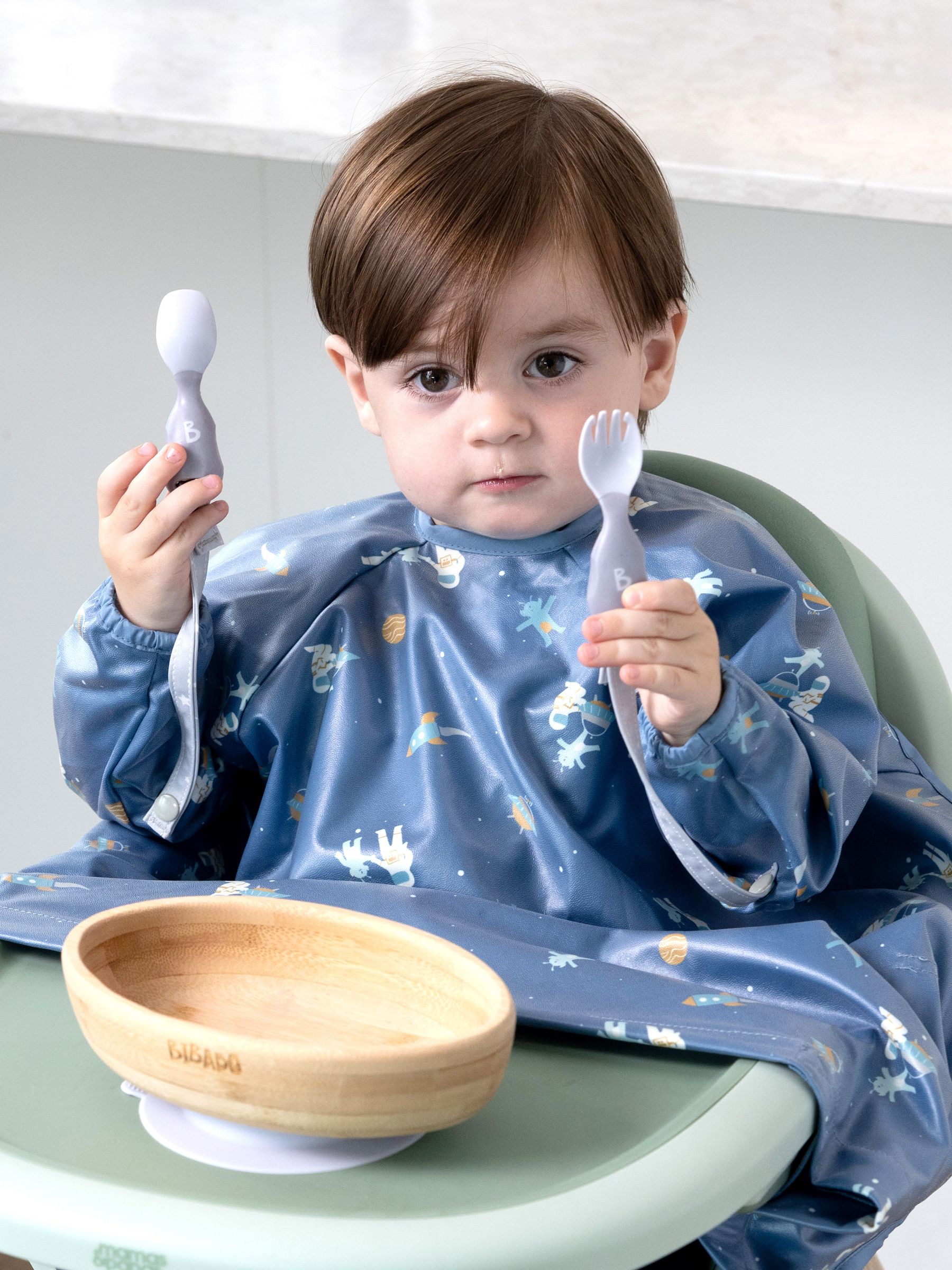 Bibbdo Space Sleeved Bib - Image 1 of 12