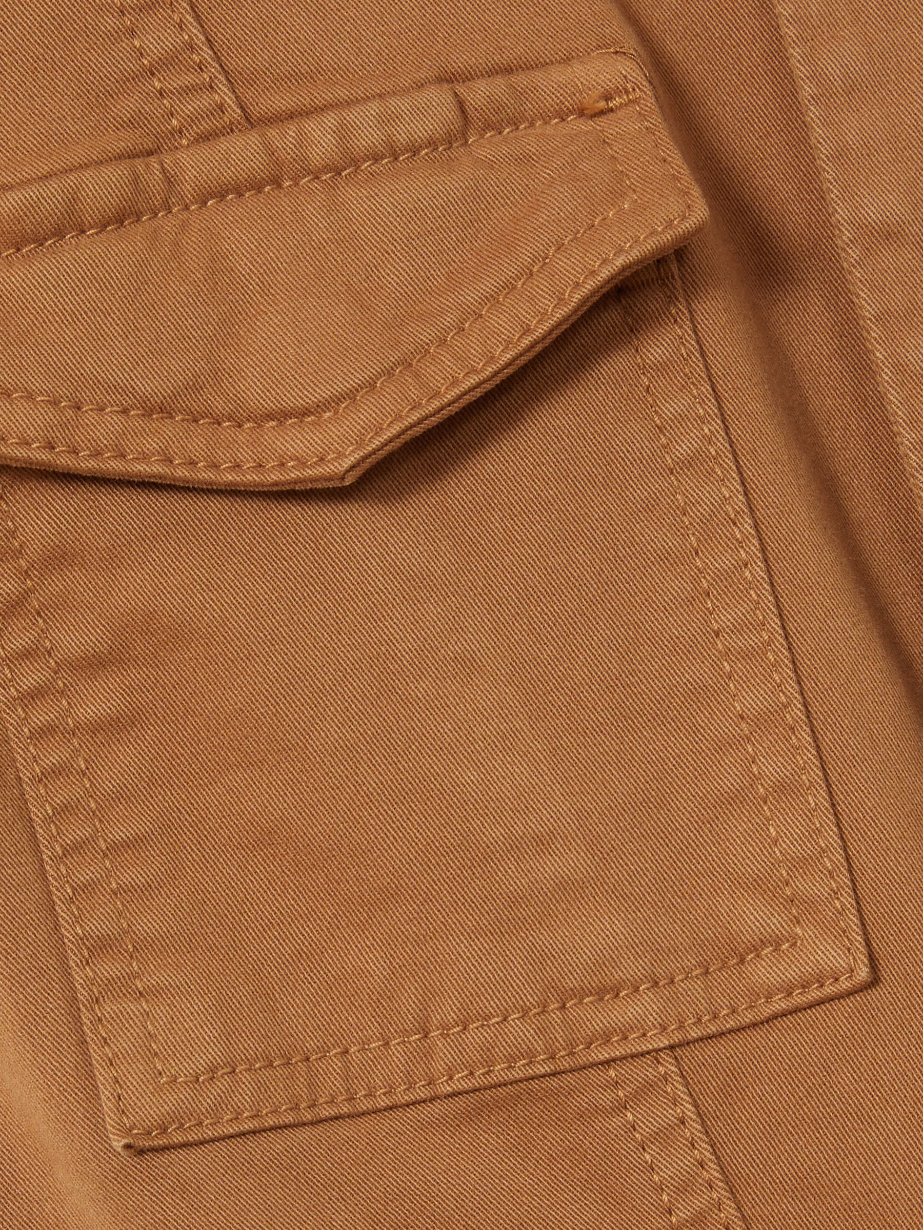 Good American Twill Utility Straight-Leg Jumpsuit in Tan - Image 6 of 6