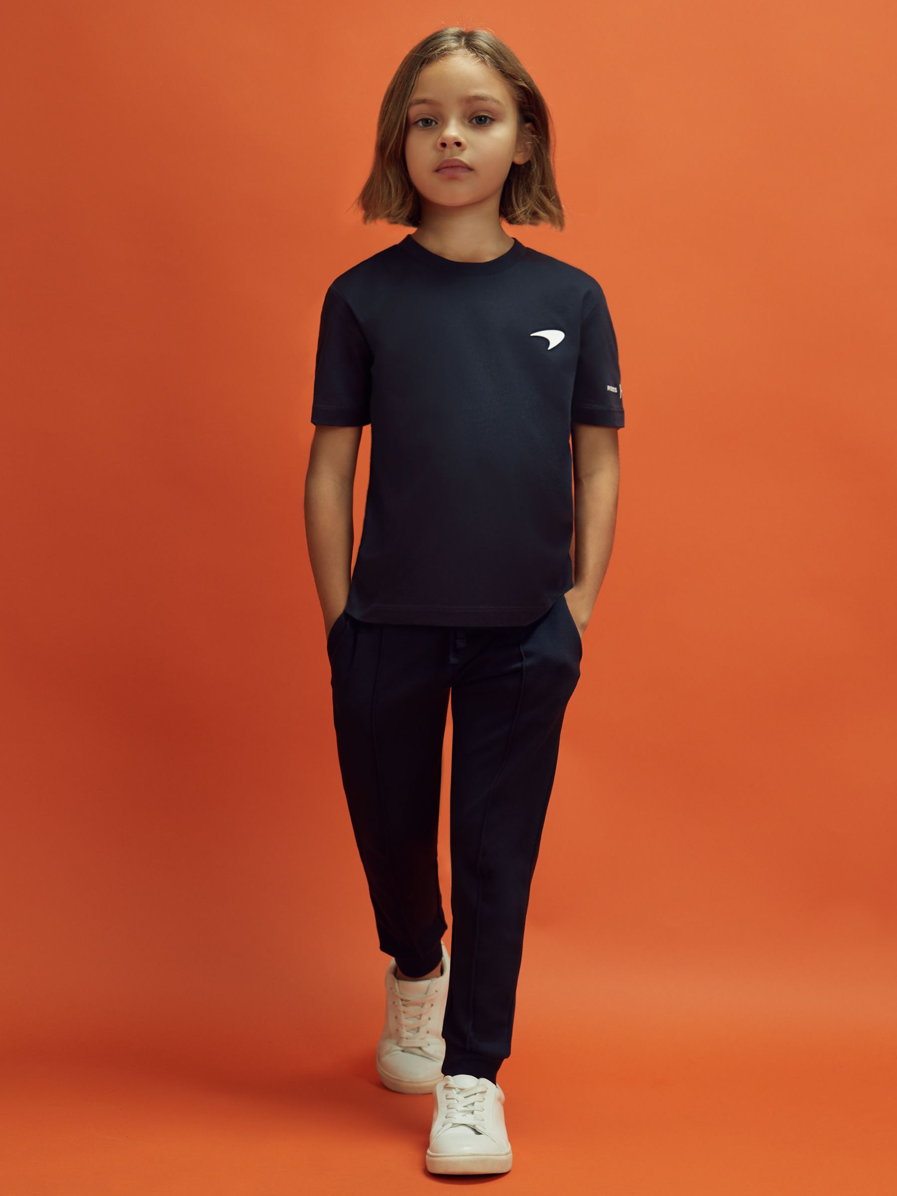 3-9 yrs McLaren F1 Mercerised Cotton Crew Neck T-Shirt in Airforce Blue - Image 8 of 9