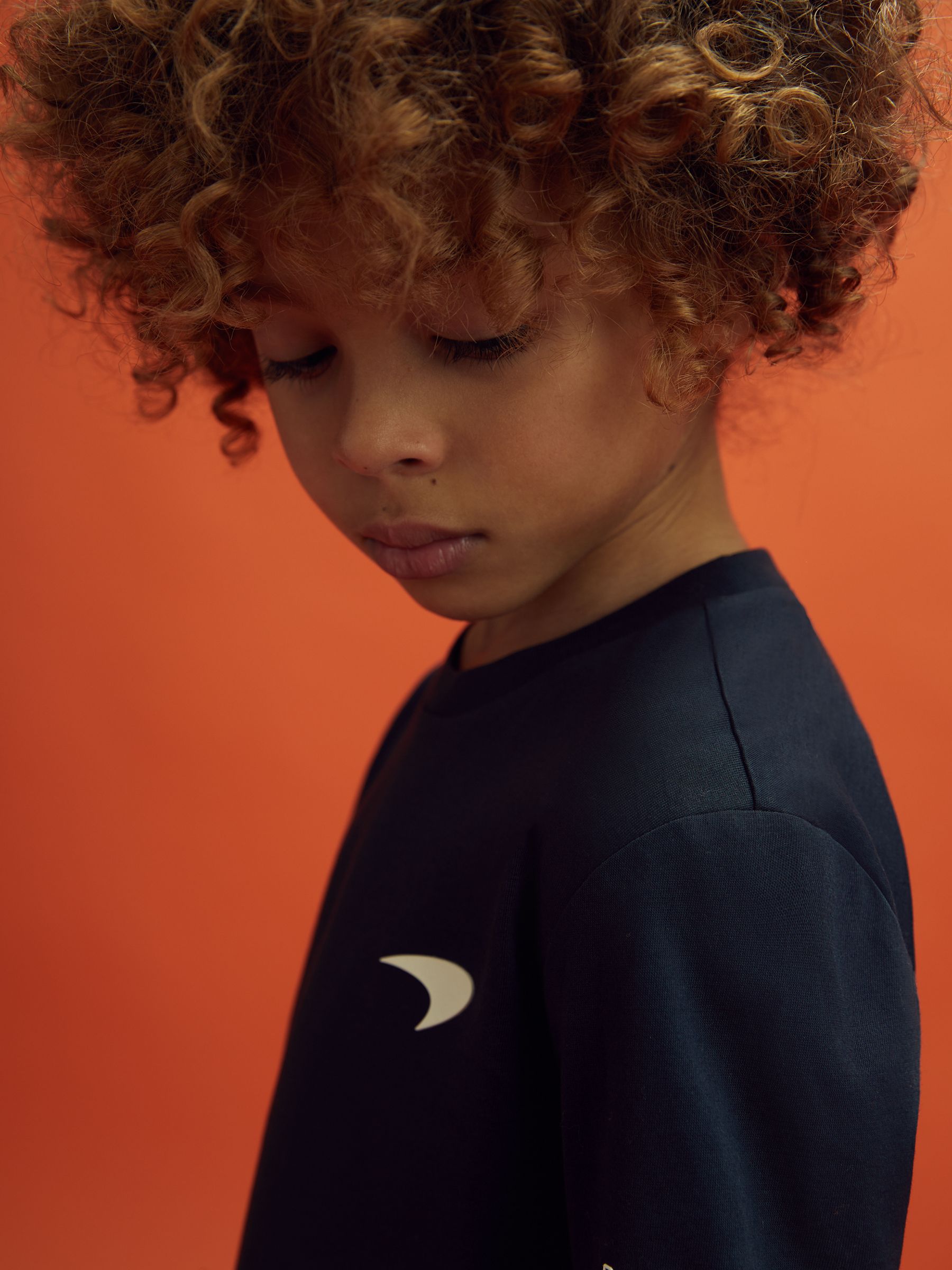 9-13 yrs McLaren F1 Mercerised Cotton Crew Neck T-Shirt in Airforce Blue - Image 4 of 8