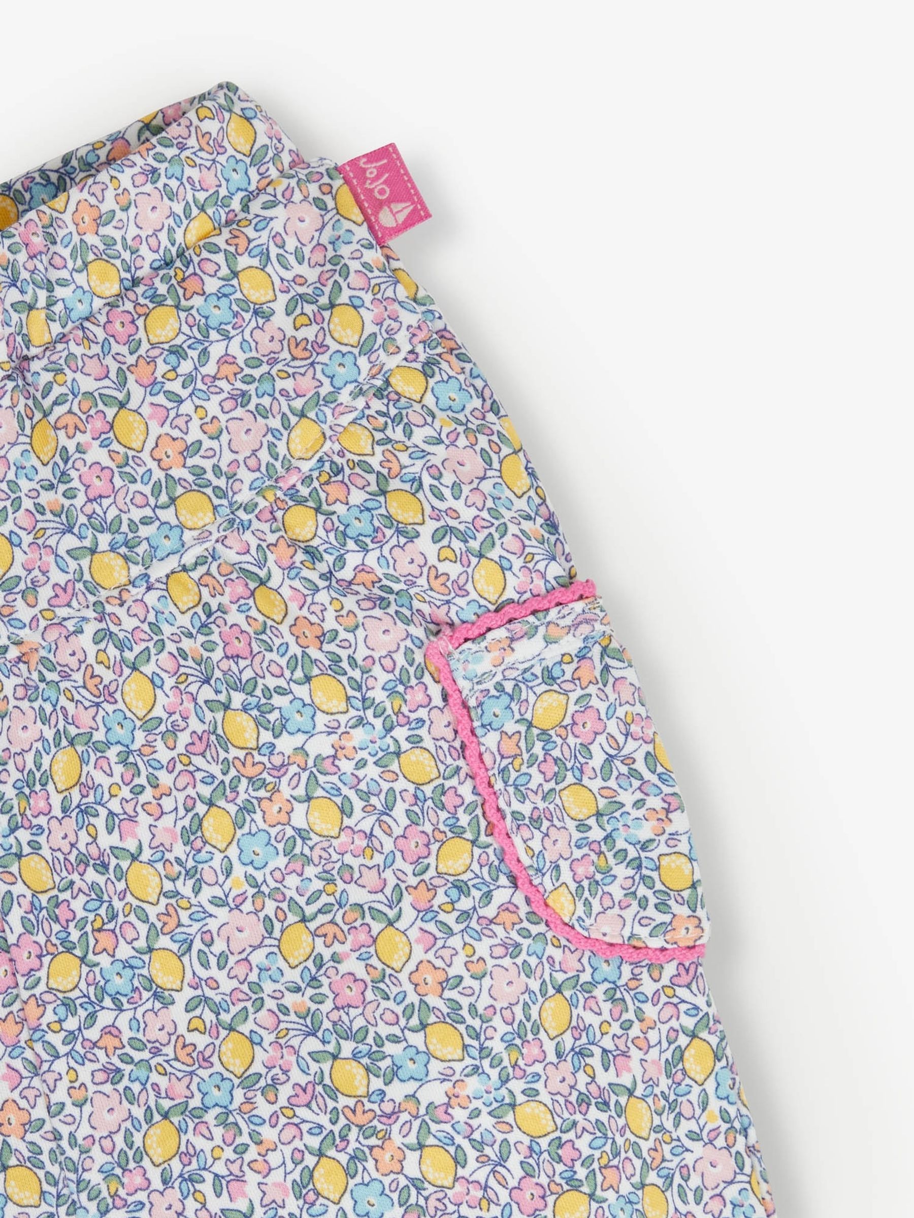 Lemon 2-Pack Ditsy Print & Yellow Stripe Baby Trousers - Image 4 of 5