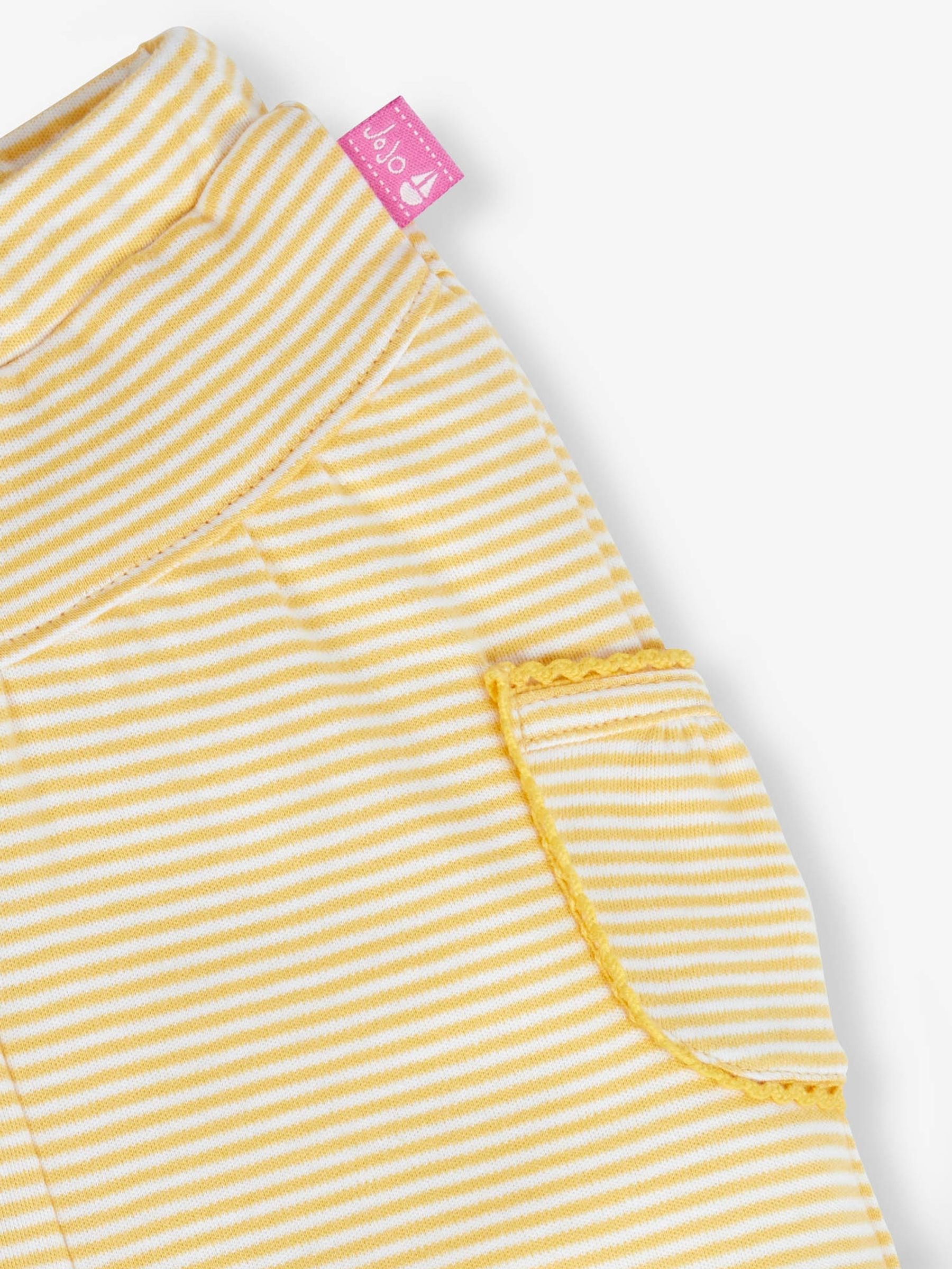 Lemon 2-Pack Ditsy Print & Yellow Stripe Baby Trousers - Image 5 of 5