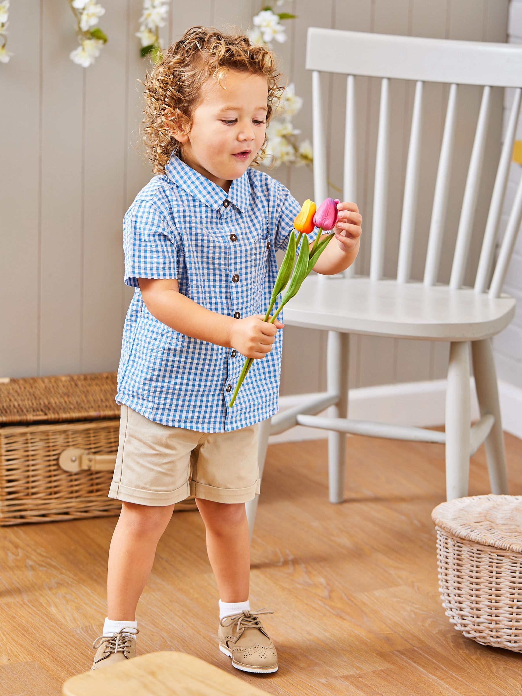 Natural Twill Chino Shorts - Image 3 of 4