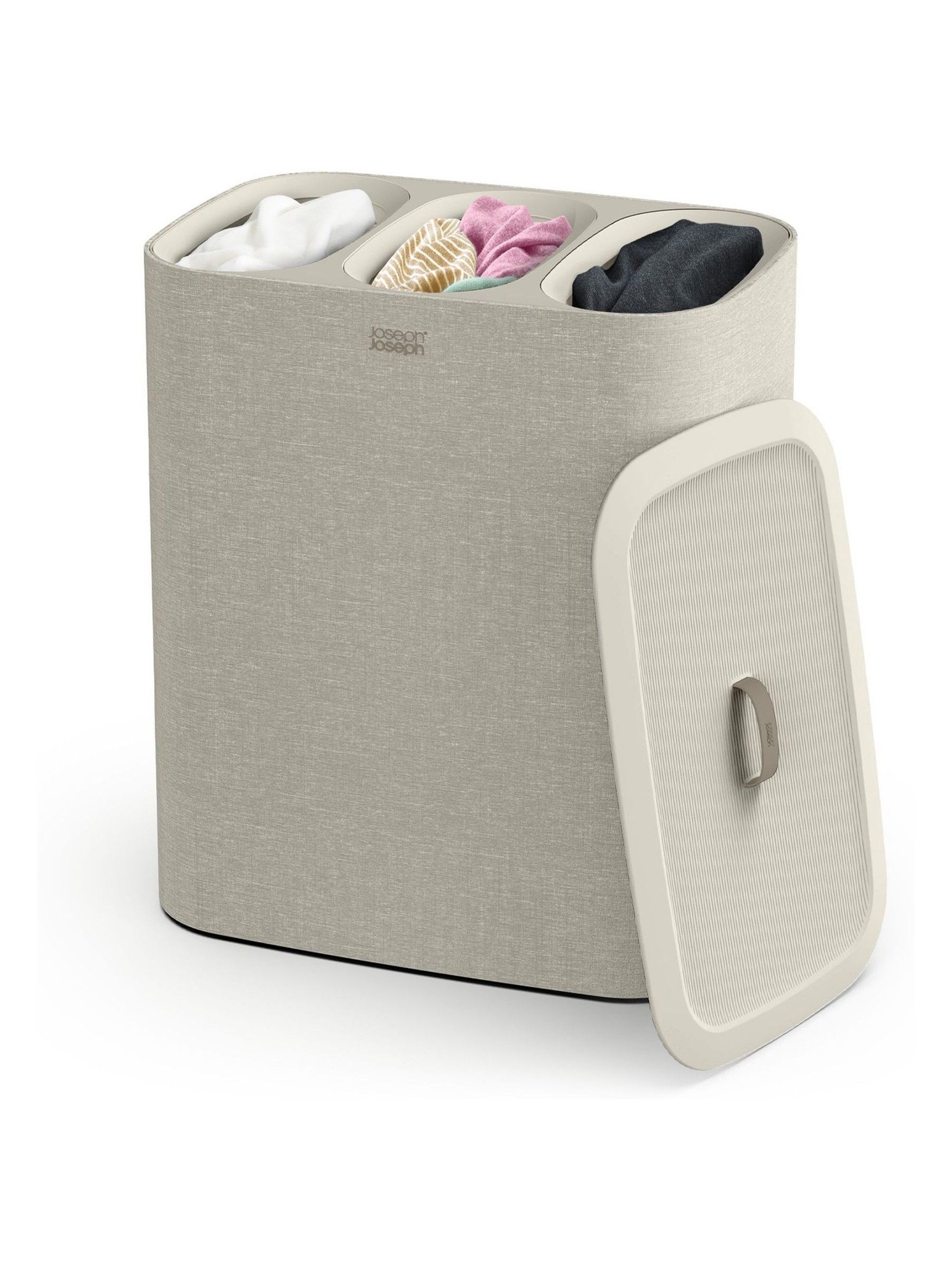 Joseph Joseph Ecru Tota Trio 90L Laundry Separation Basket - Image 5 of 6