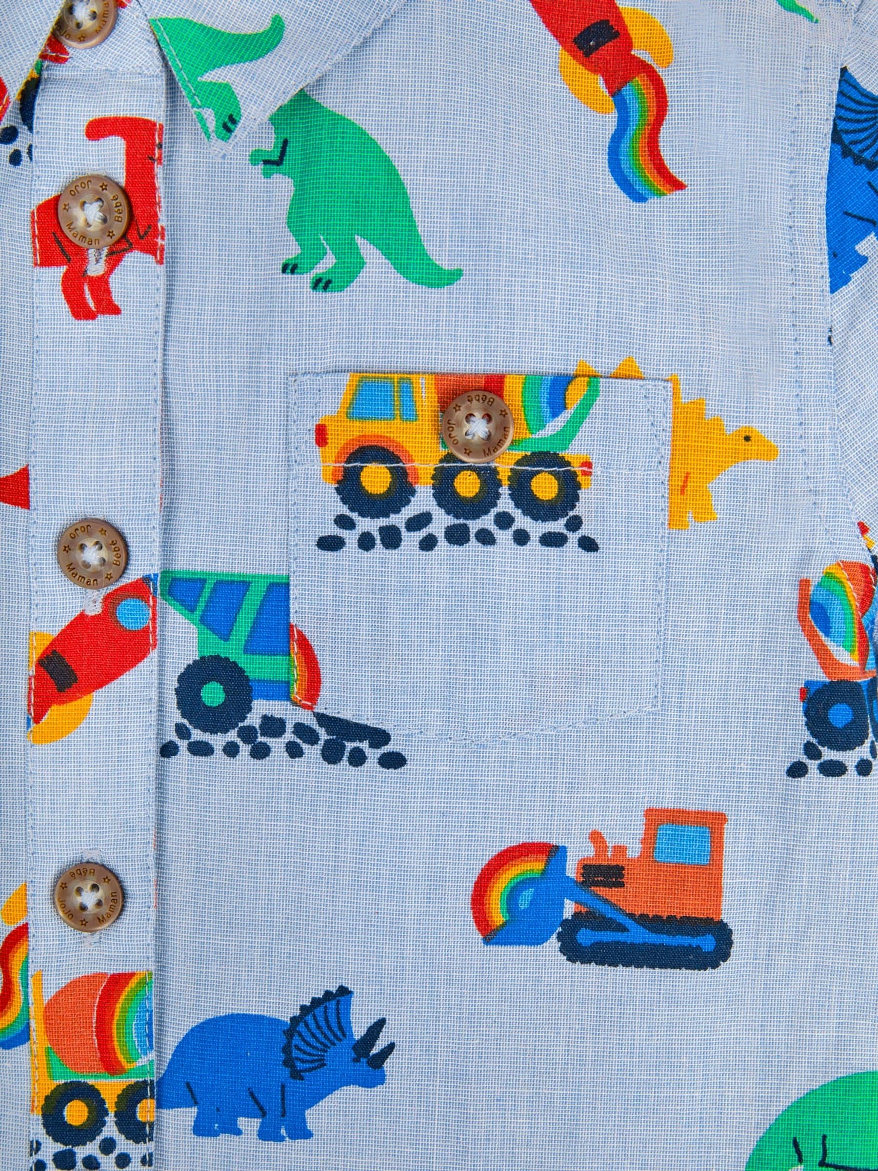 Blue Construction Printed Shirt - Image 3 of 3