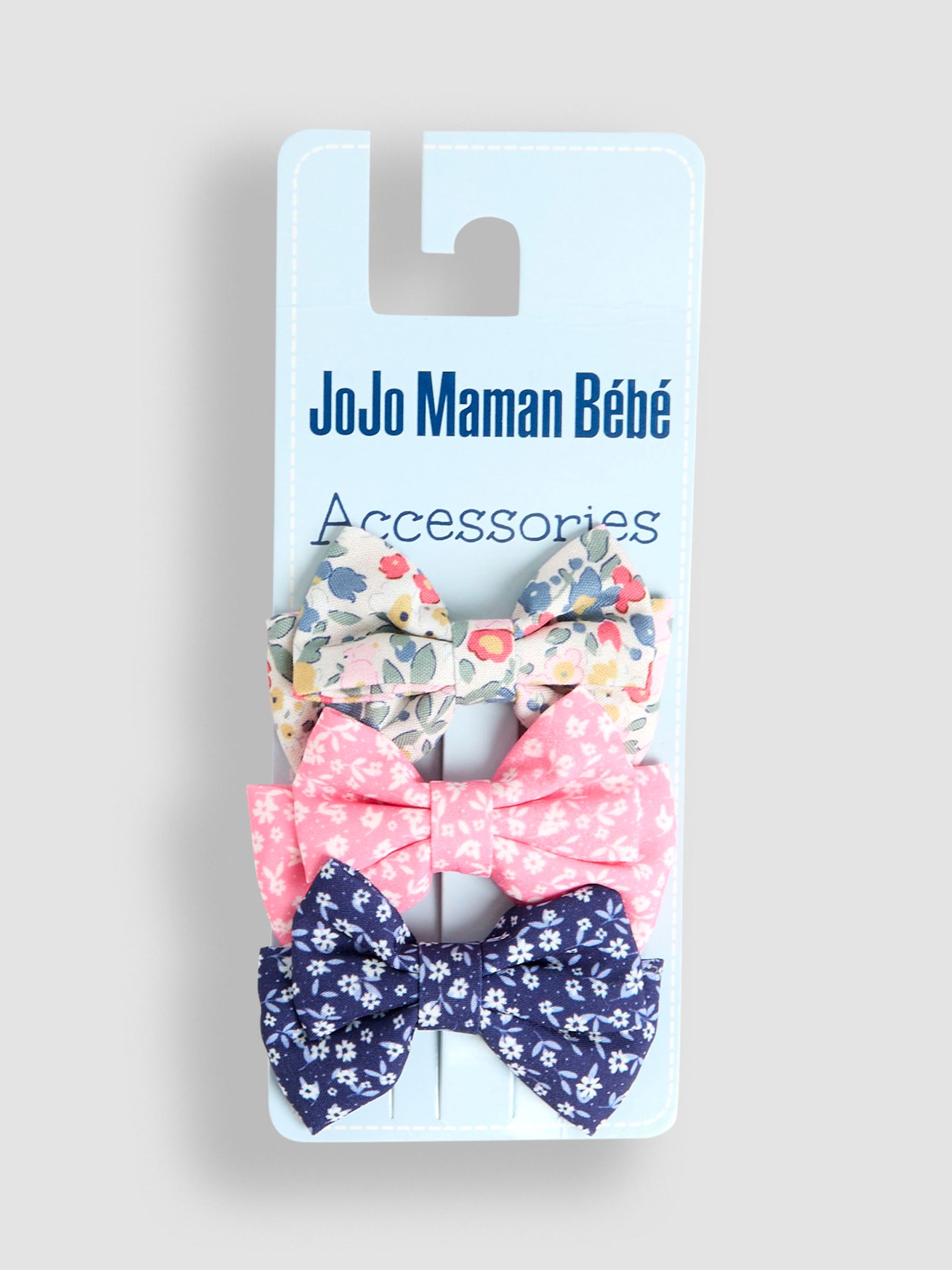 3-Pack Bow Clips in Multi - Image 1 of 3