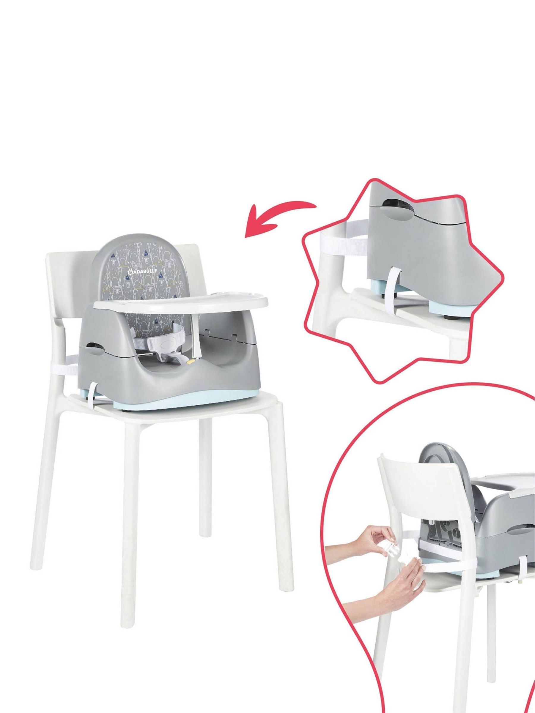 Badabulle Home & Go Booster Seat - Image 6 of 9